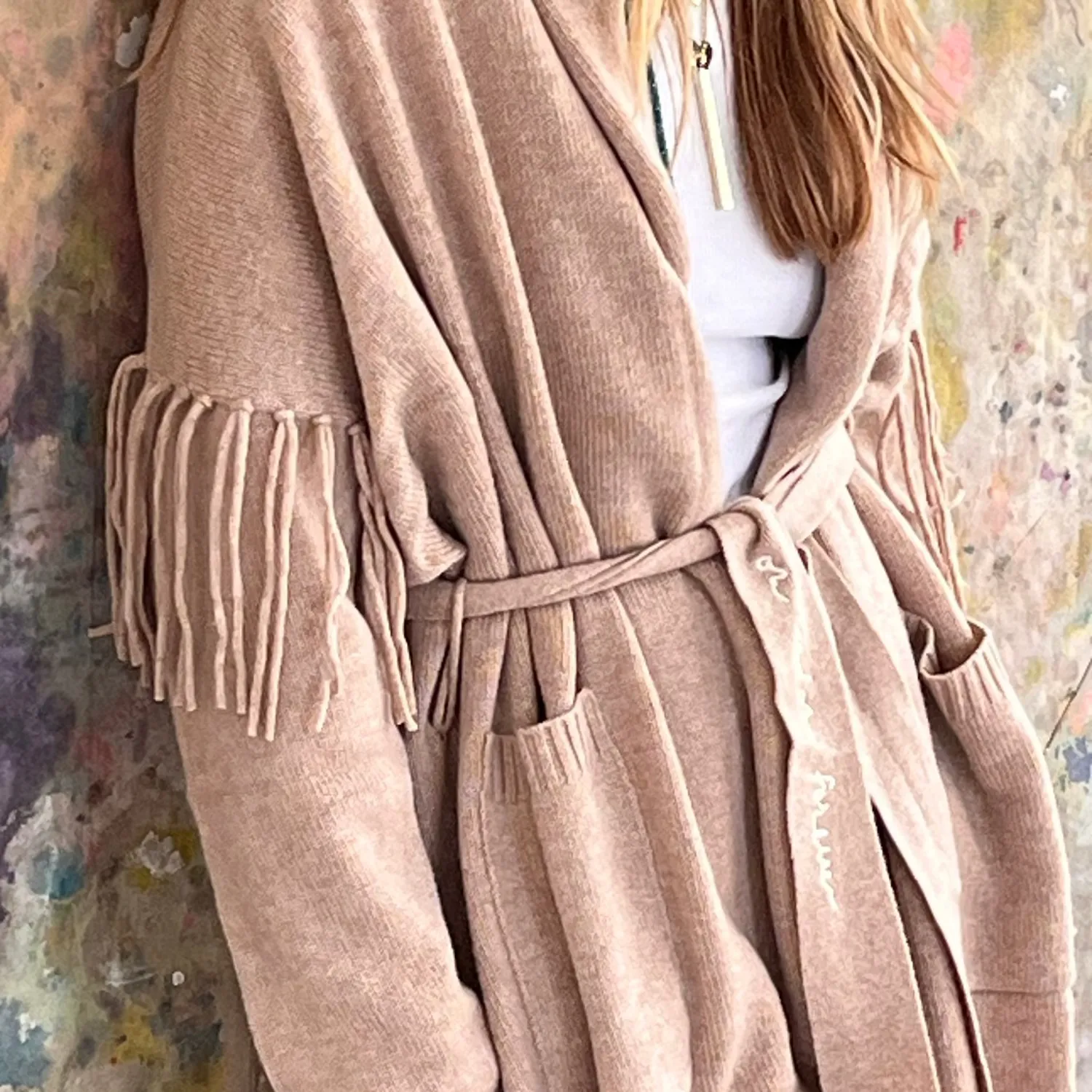 Cali Fringe Cardigan sold by Kerri Rosenthal product image thumbnail 3