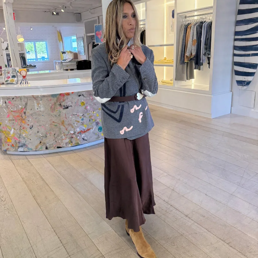 Ali Maxi Contrast Skirt sold by Kerri Rosenthal product image thumbnail 3