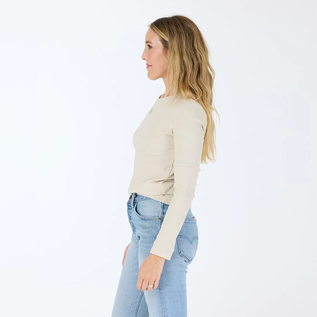 KR Long Sleeve Rib Tee sold by Kerri Rosenthal product image thumbnail 2