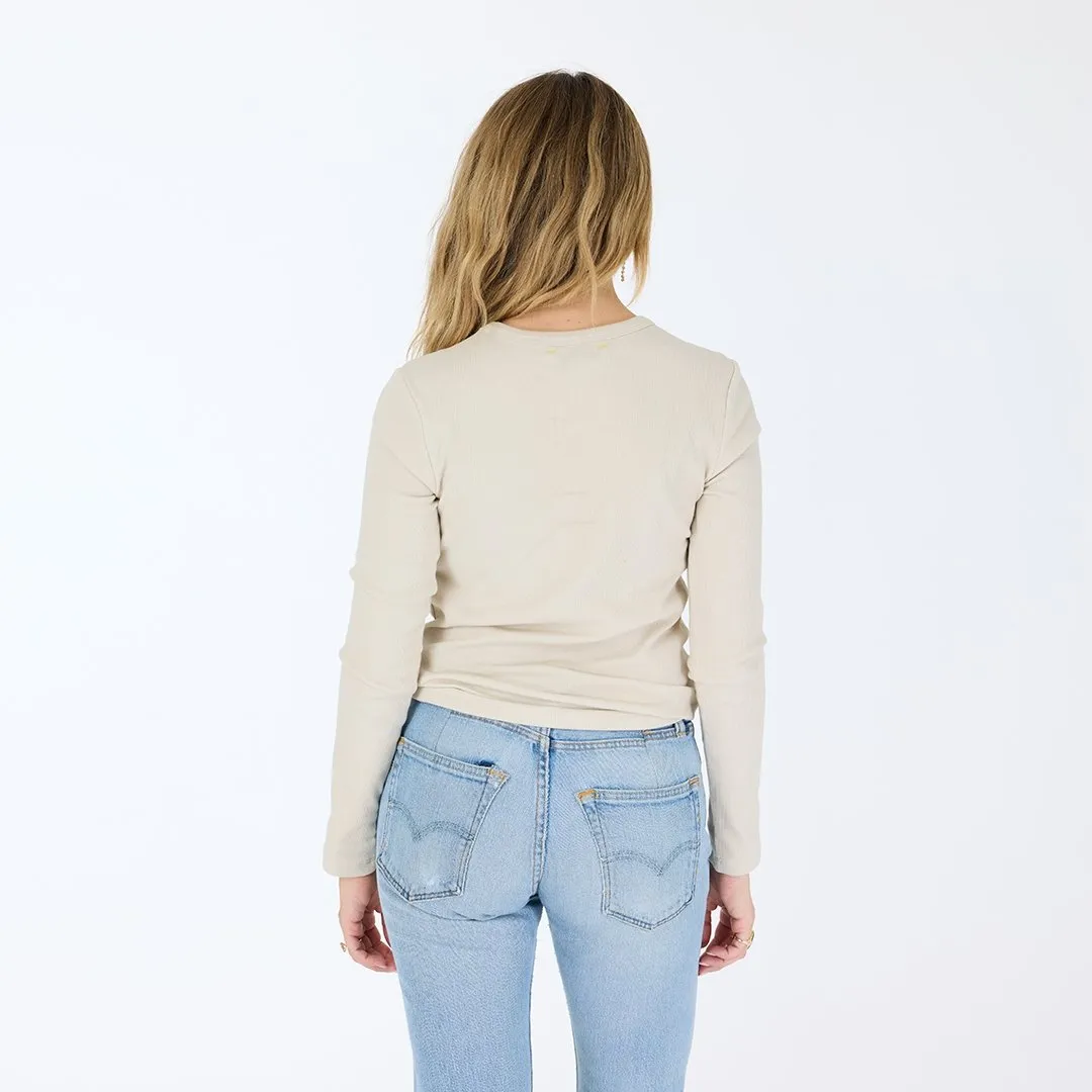 KR Long Sleeve Rib Tee sold by Kerri Rosenthal product image thumbnail 3