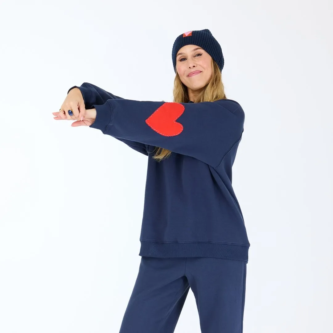 Benton Imperfect Heart Patch Sweatshirt sold by Kerri Rosenthal product image thumbnail 3