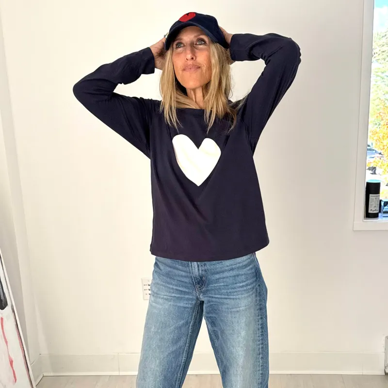 Suke LS Imperfect Heart Tee sold by Kerri Rosenthal