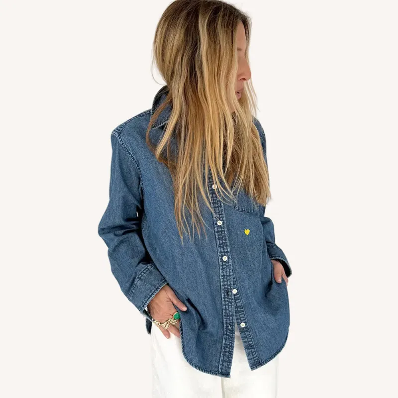 Mia Denim Shirt made by Kerri Rosenthal