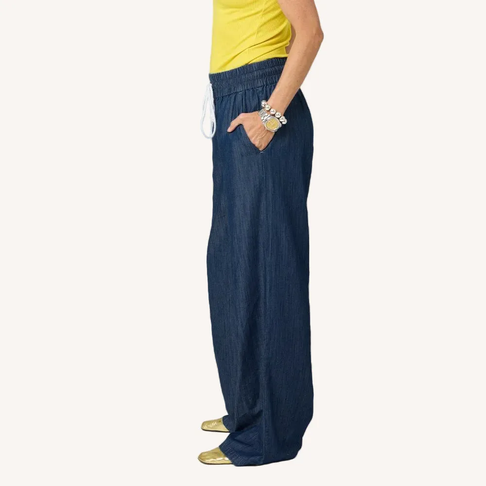 Palazzo Denim Pant sold by Kerri Rosenthal product image thumbnail 4