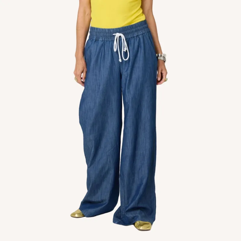 Palazzo Denim Pant sold by Kerri Rosenthal