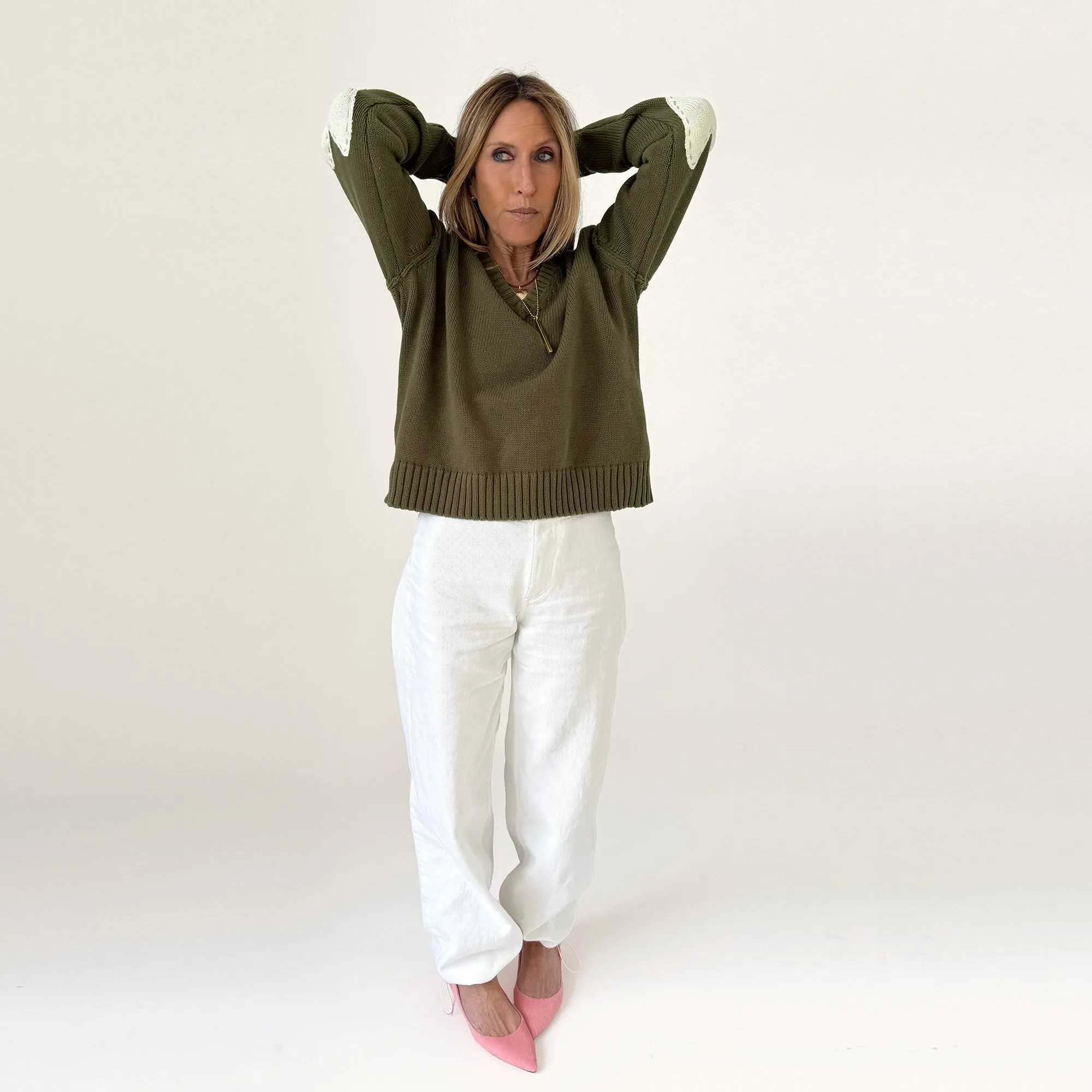Frenchy V-Neck Sweater sold by Kerri Rosenthal product image thumbnail 3