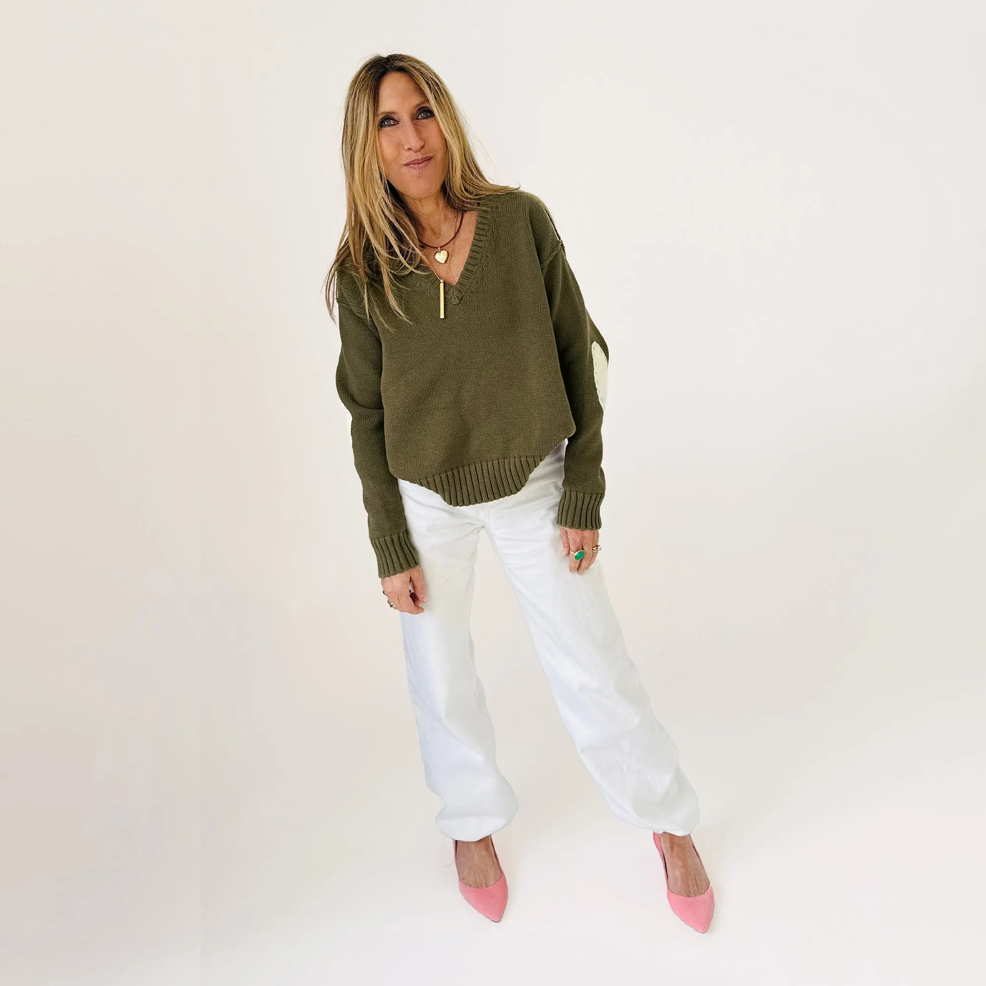 Frenchy V-Neck Sweater sold by Kerri Rosenthal