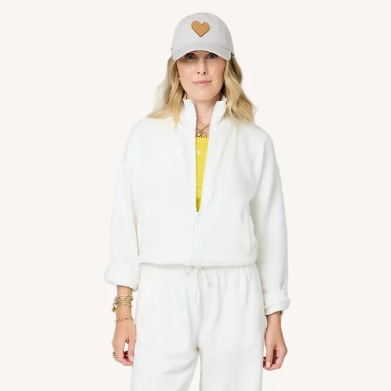 Zip Up Mock Neck Sweatshirt made by Kerri Rosenthal