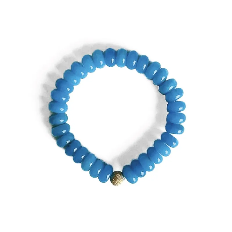 Deep Ocean Blue Monochrome Bracelet made by Kerri Rosenthal