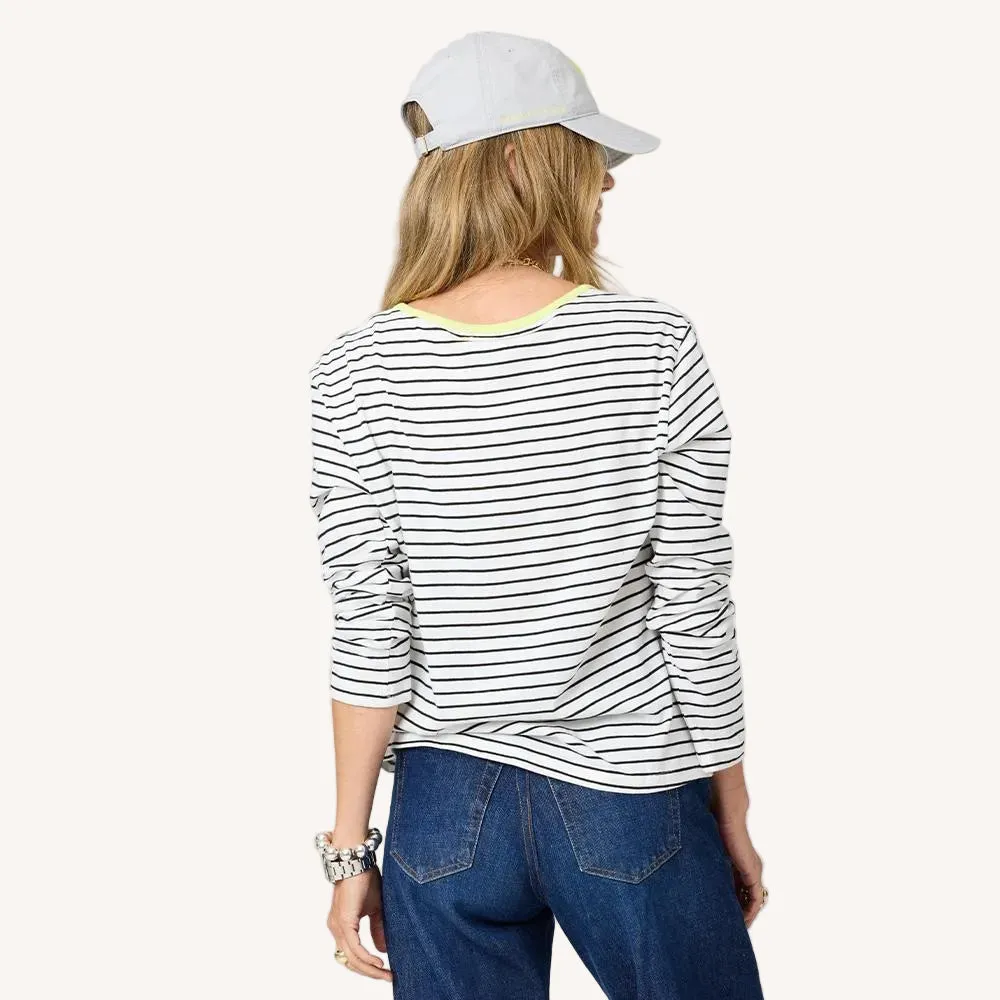 KR Long Sleeve Stripe Tee sold by Kerri Rosenthal product image thumbnail 3