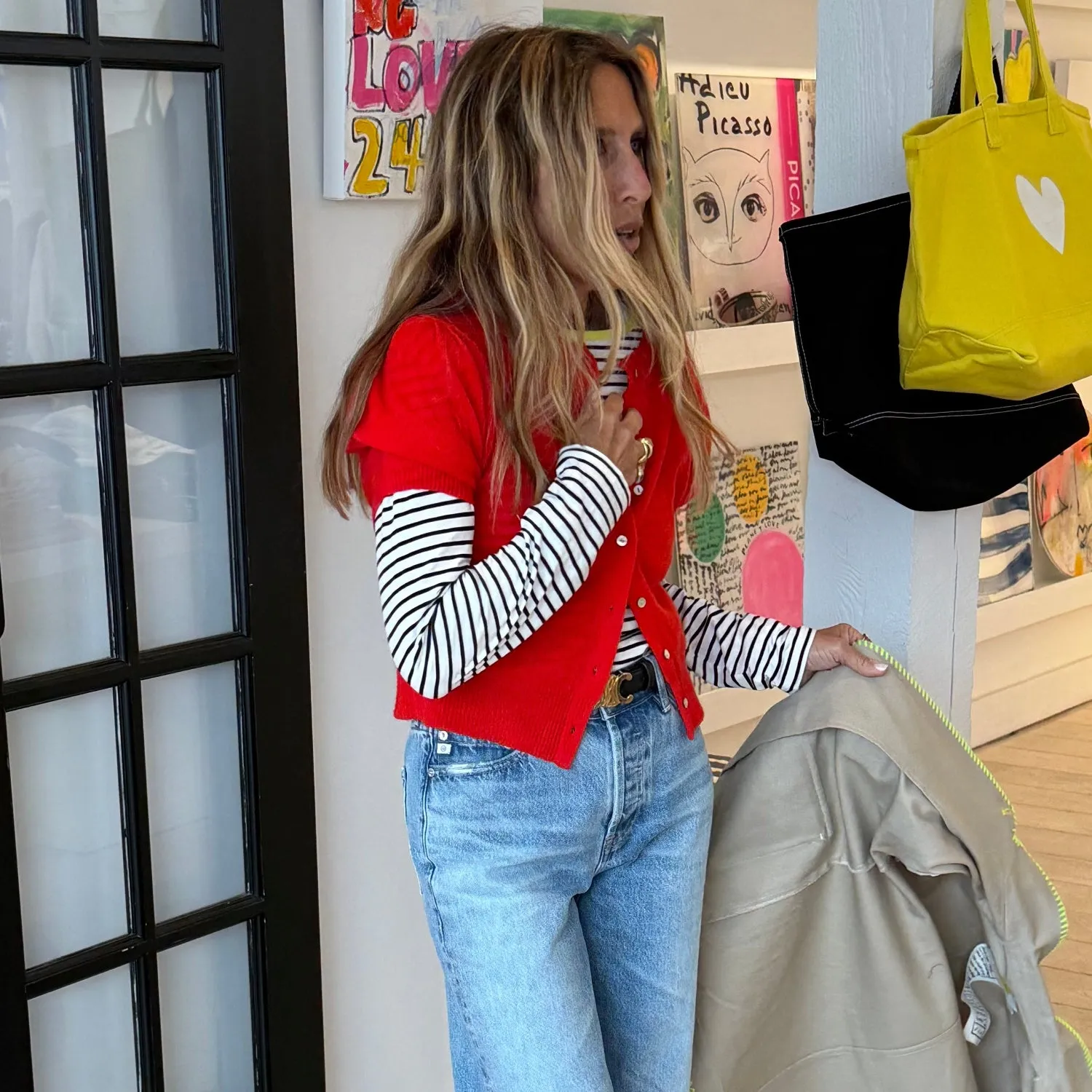 KR Long Sleeve Stripe Tee sold by Kerri Rosenthal product image thumbnail 2