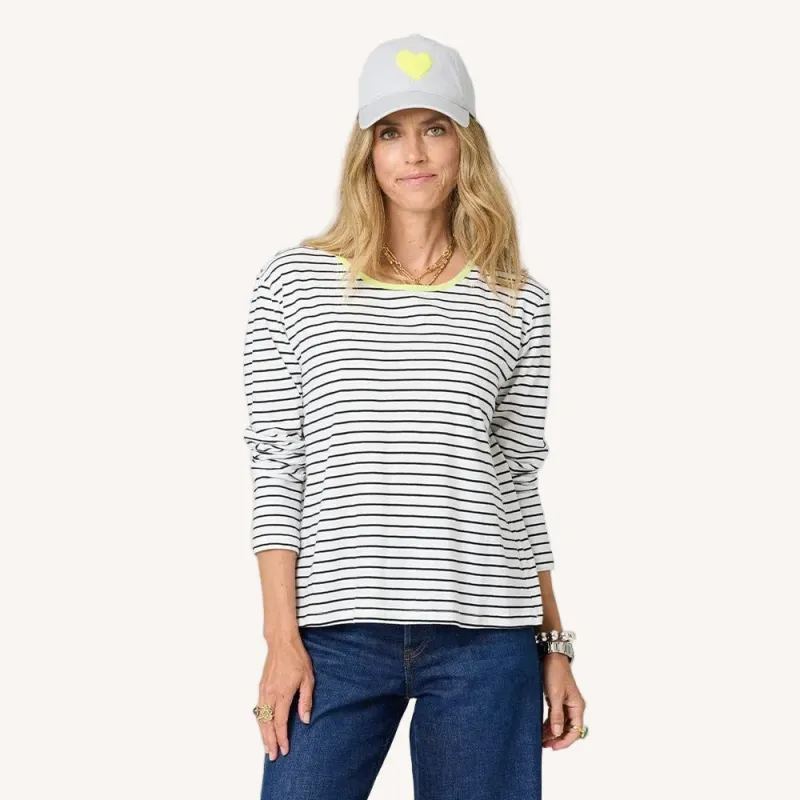 KR Long Sleeve Stripe Tee made by Kerri Rosenthal