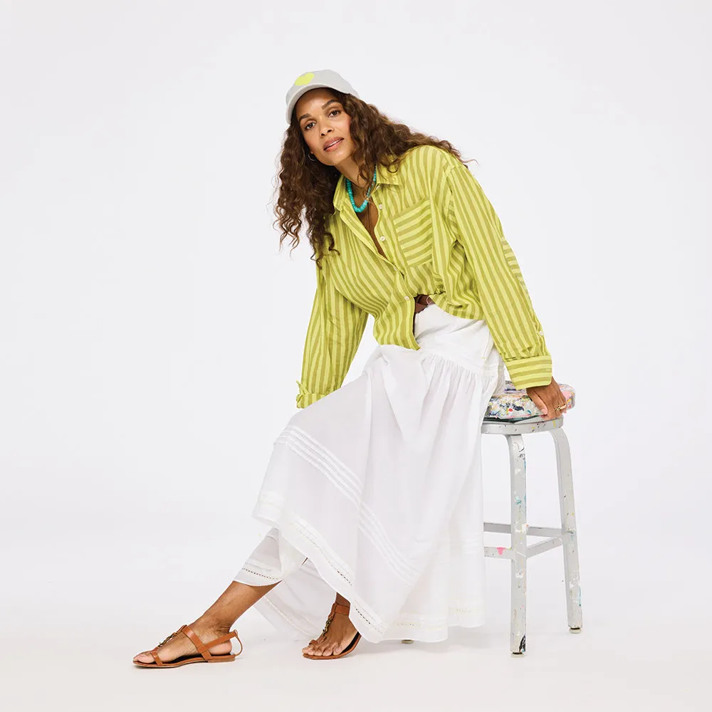Tia Faded Stripe Shirt sold by Kerri Rosenthal product image thumbnail 5