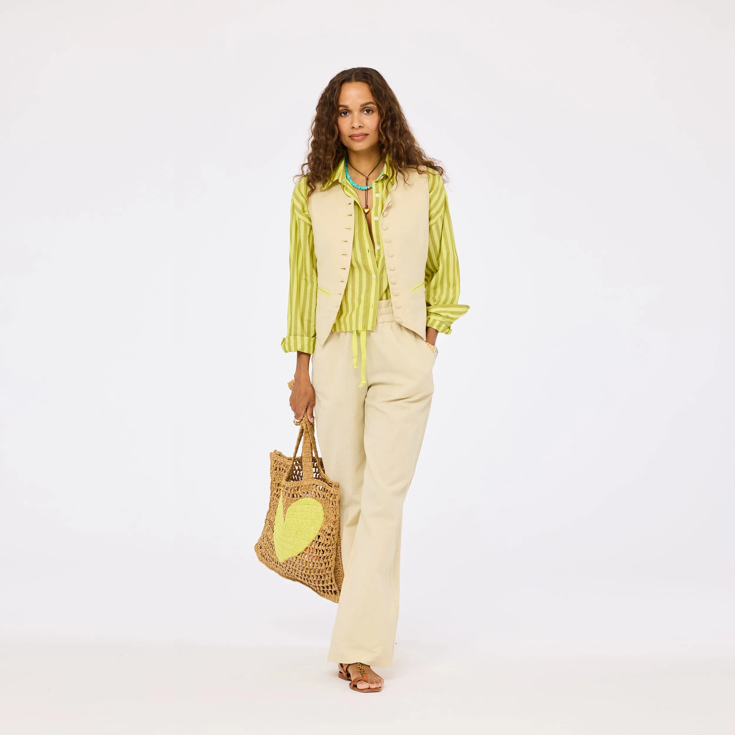 Tia Faded Stripe Shirt sold by Kerri Rosenthal product image thumbnail 2