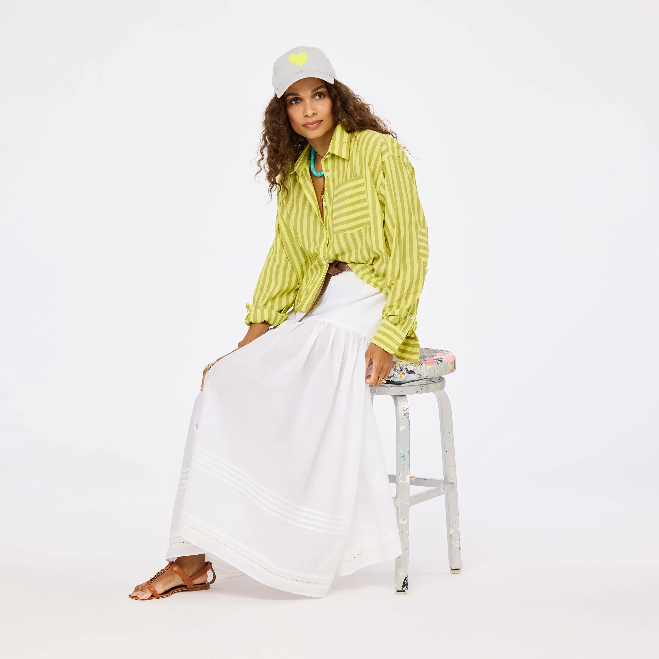 Tia Faded Stripe Shirt sold by Kerri Rosenthal product image thumbnail 3