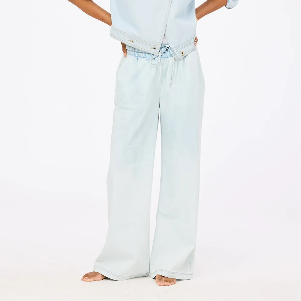 Palazzo Denim Pant sold by Kerri Rosenthal