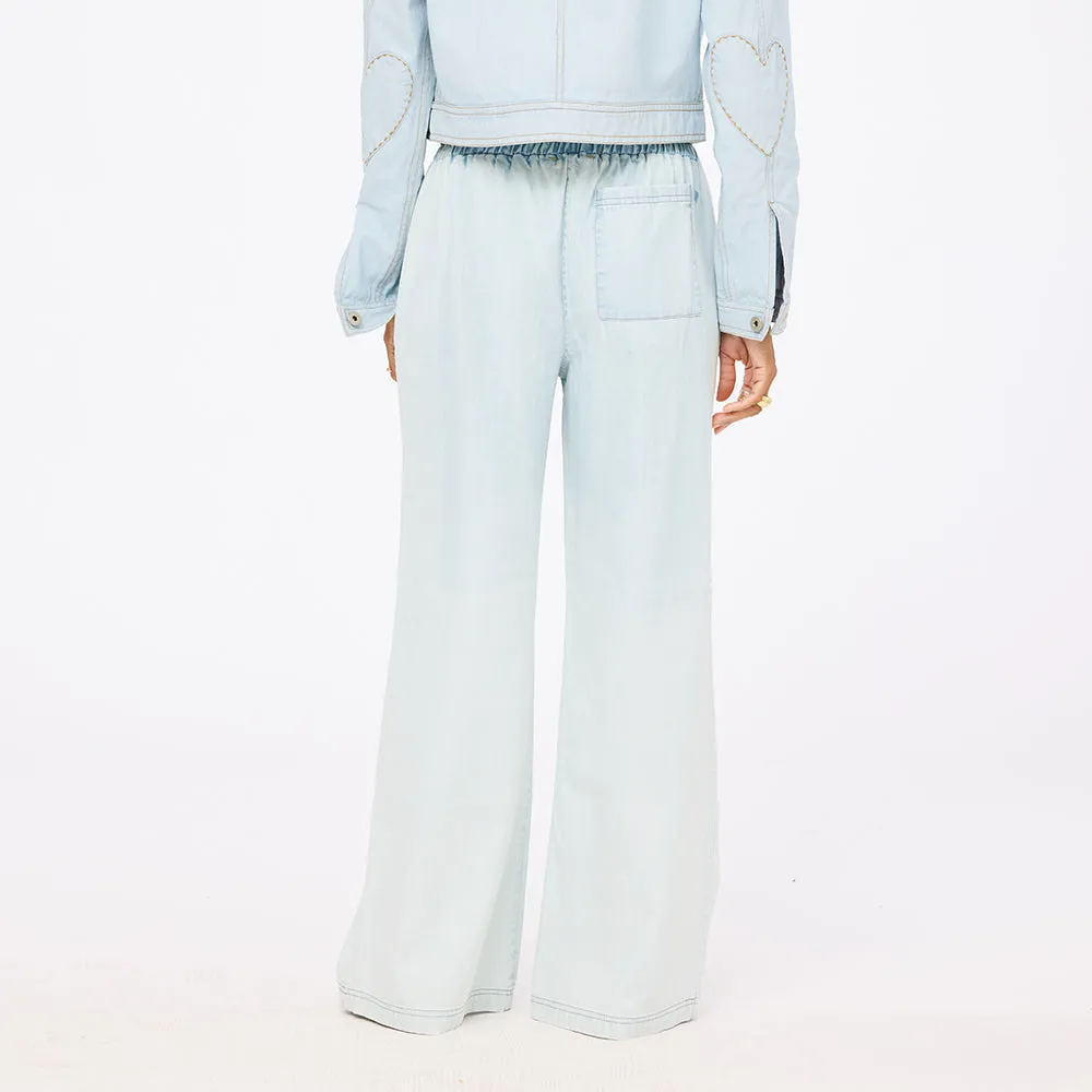 Palazzo Denim Pant sold by Kerri Rosenthal product image thumbnail 5