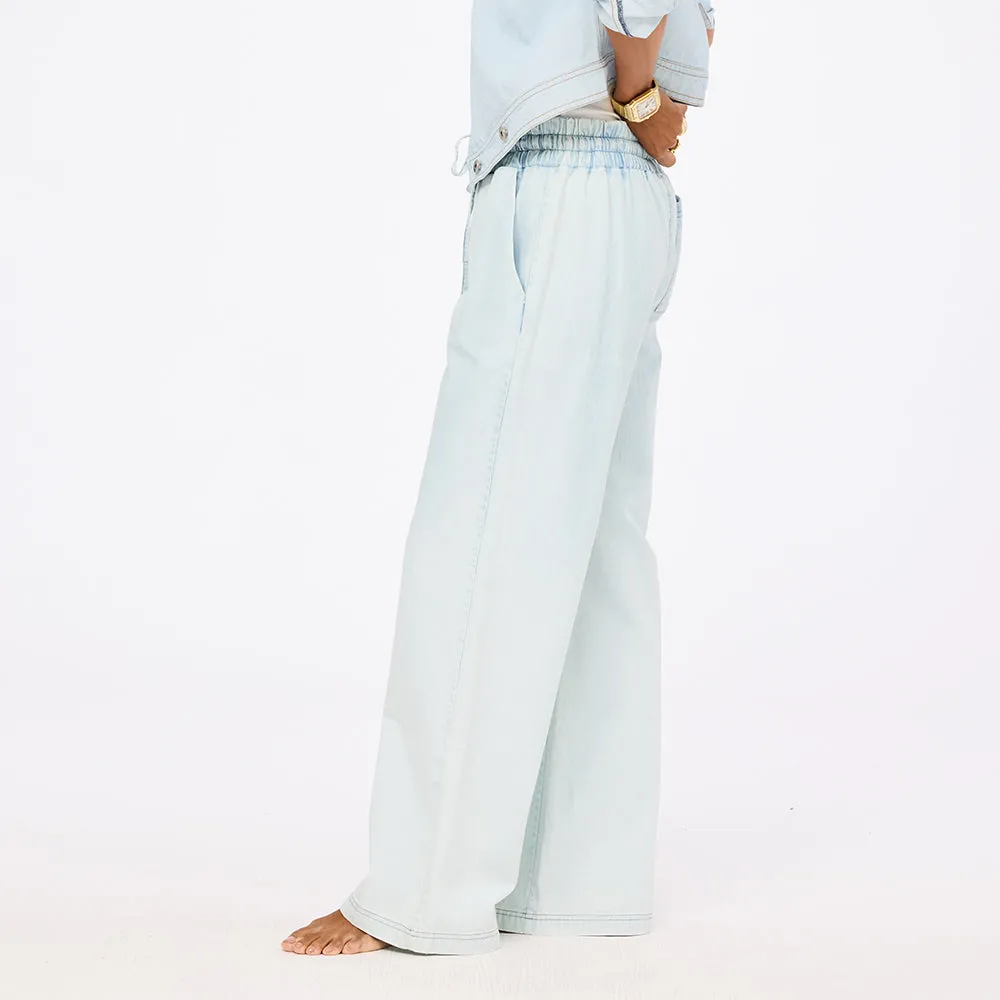 Palazzo Denim Pant sold by Kerri Rosenthal product image thumbnail 4