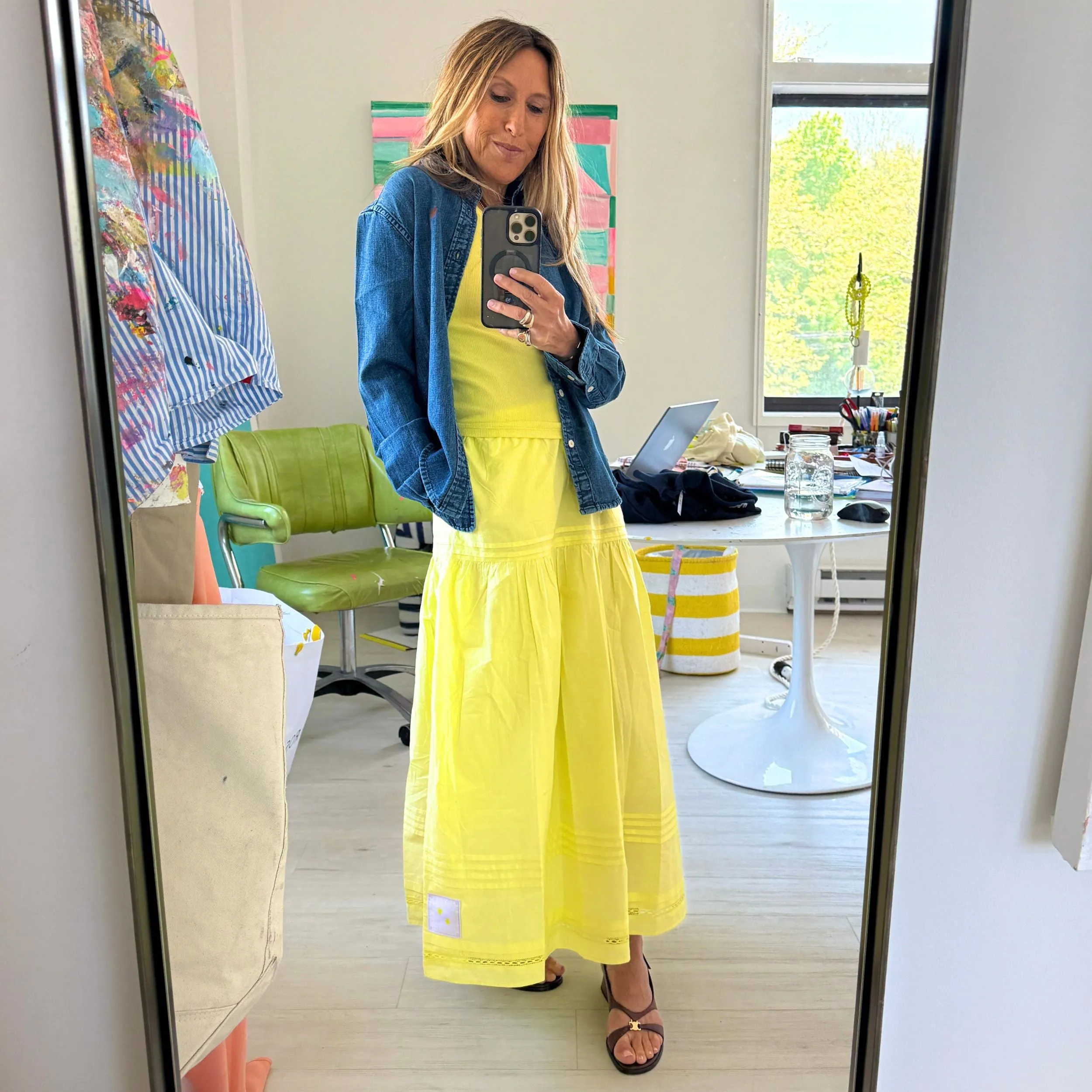 Keaton Denim Shirt sold by Kerri Rosenthal product image thumbnail 4