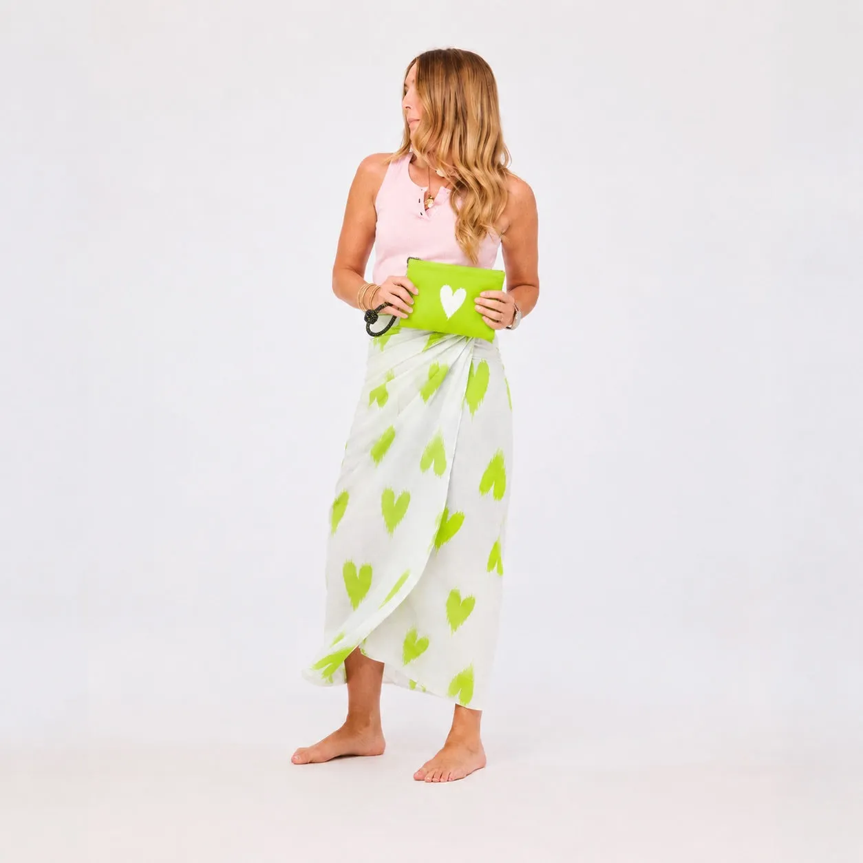 Ikat Heart Sarong sold by Kerri Rosenthal product image thumbnail 2