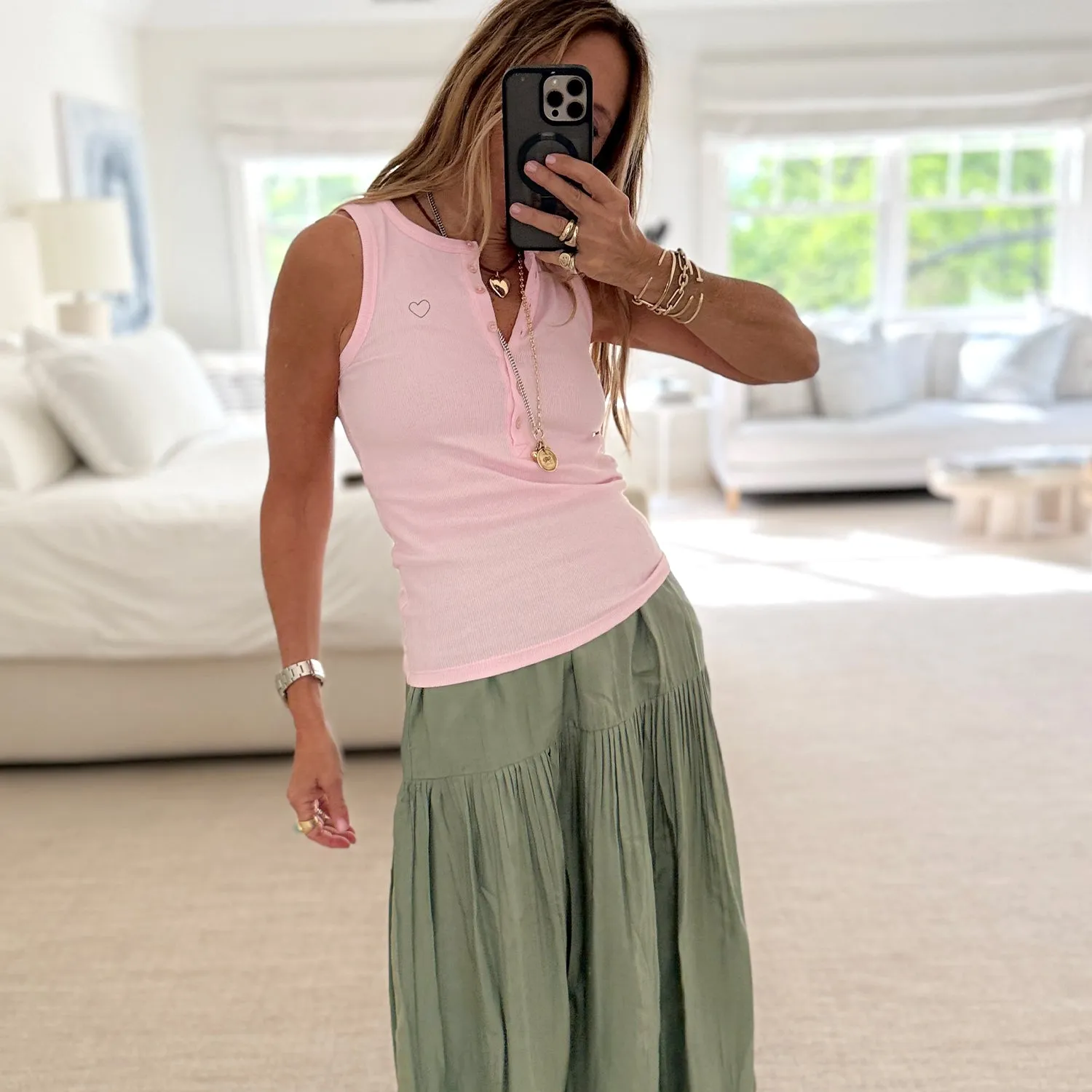 KR Henley Tank sold by Kerri Rosenthal product image thumbnail 2
