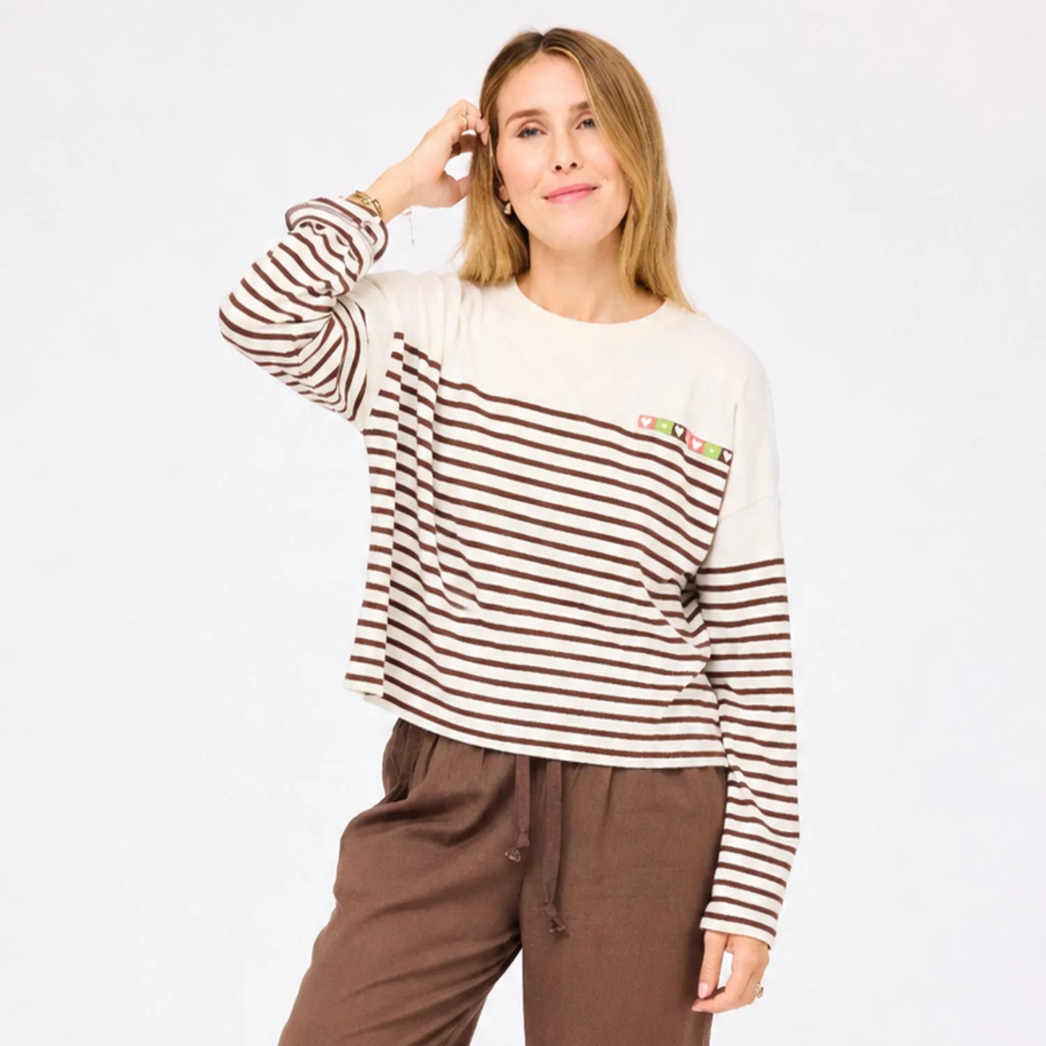 Artist Long Sleeve Stripe Tee sold by Kerri Rosenthal product image thumbnail 3