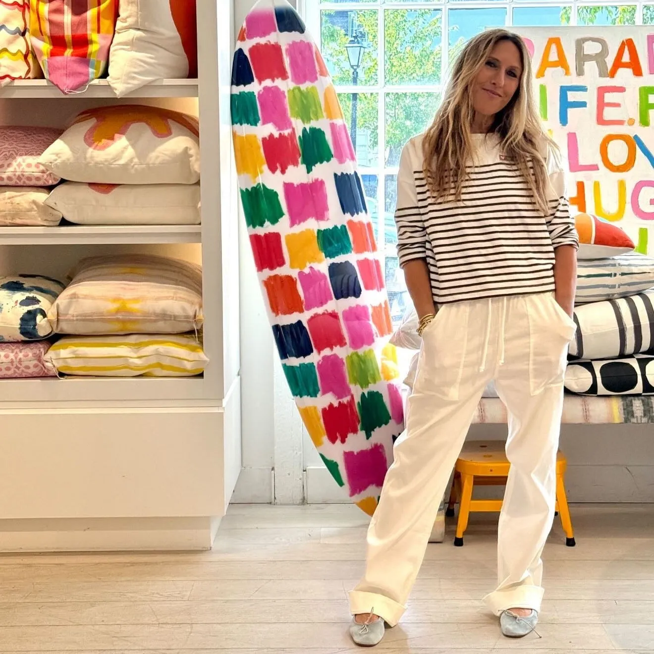 Artist Long Sleeve Stripe Tee sold by Kerri Rosenthal product image thumbnail 2