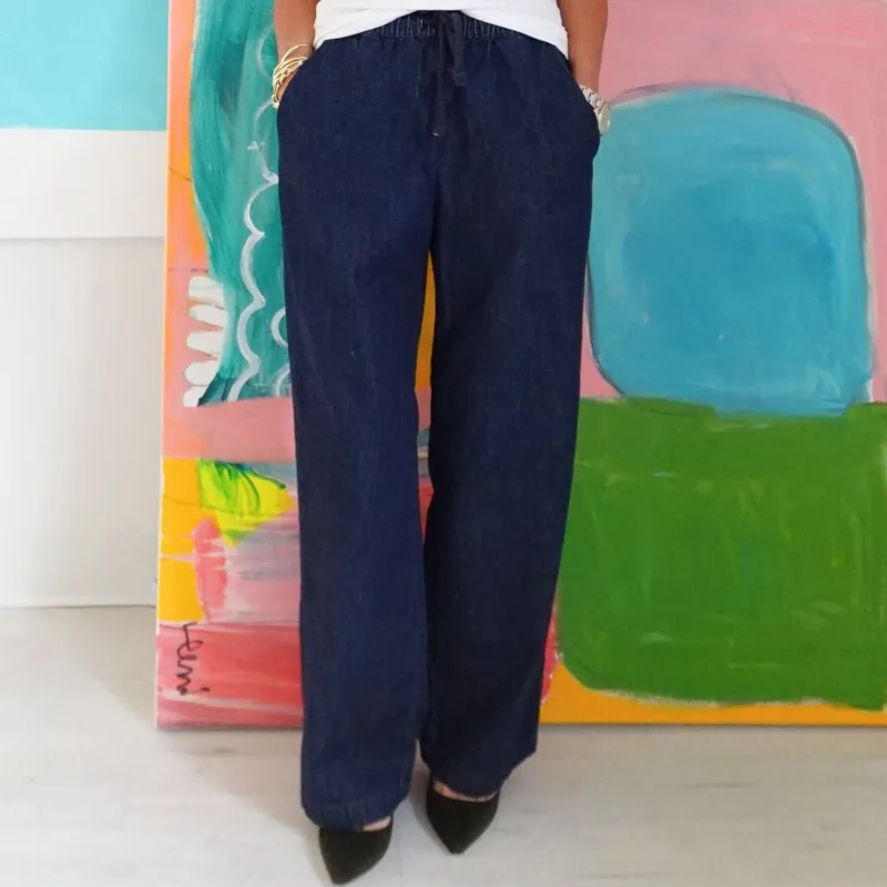 Palazzo Denim Pant made by Kerri Rosenthal
