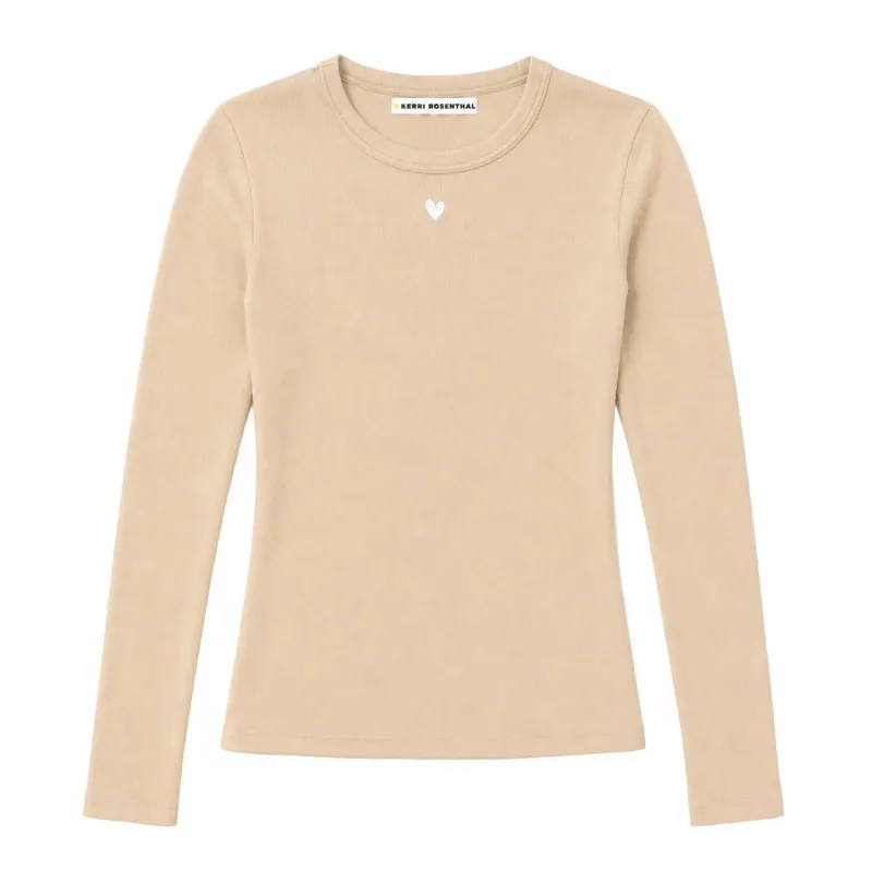 KR Long Sleeve Rib Tee made by Kerri Rosenthal