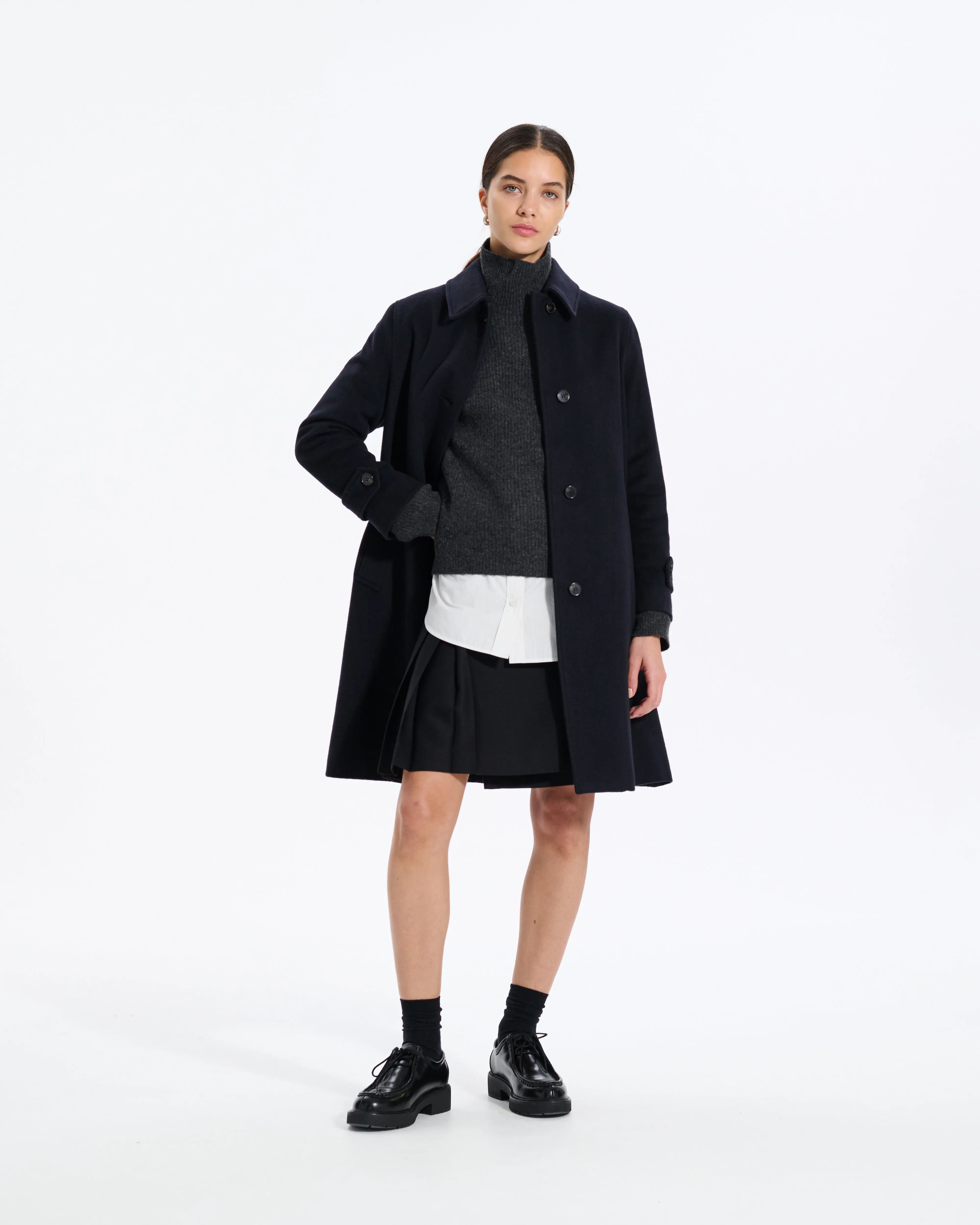 Banton Wool Cashmere Blend Coat sold by Mackintosh product image thumbnail 3
