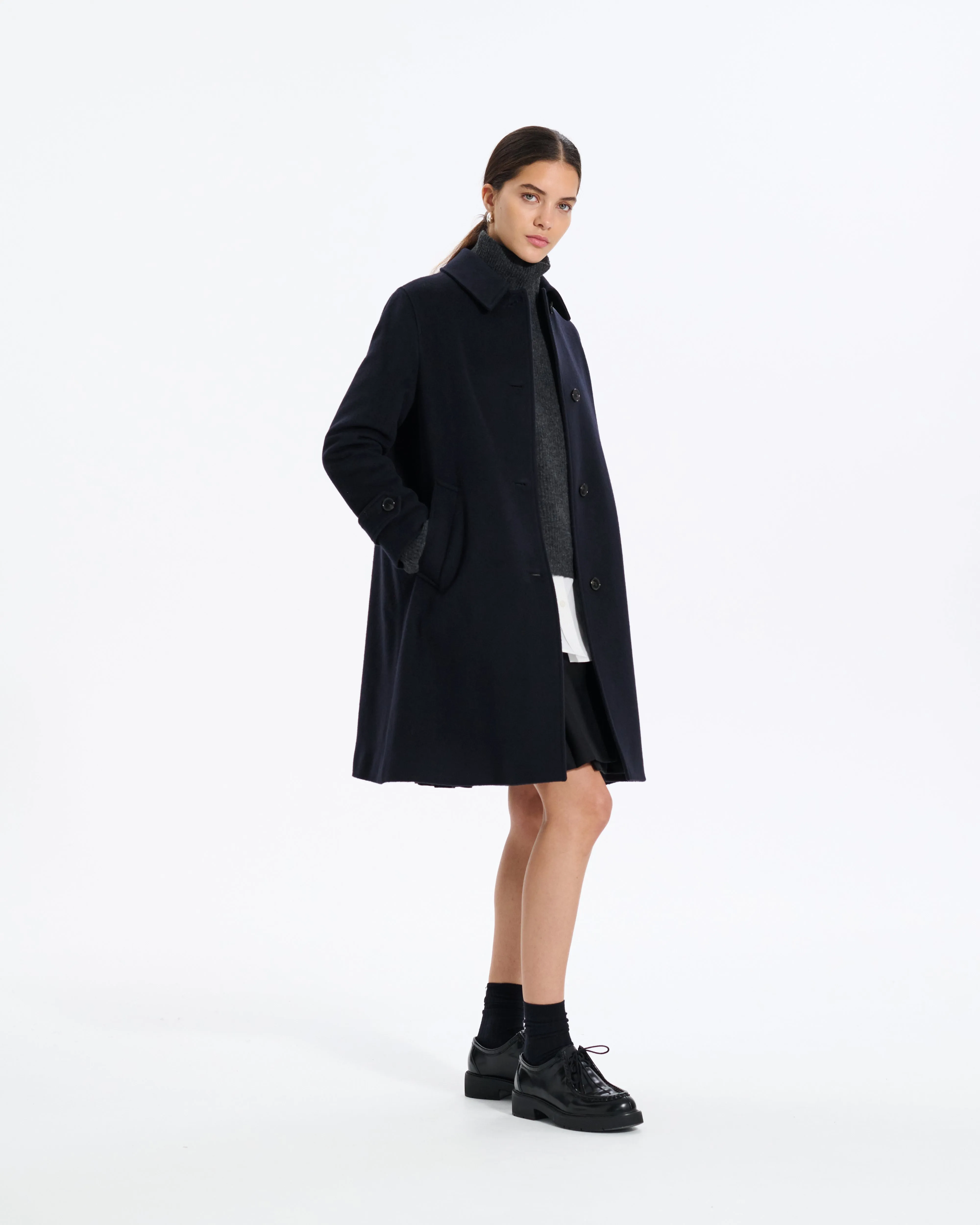 Banton Wool Cashmere Blend Coat sold by Mackintosh product image thumbnail 4
