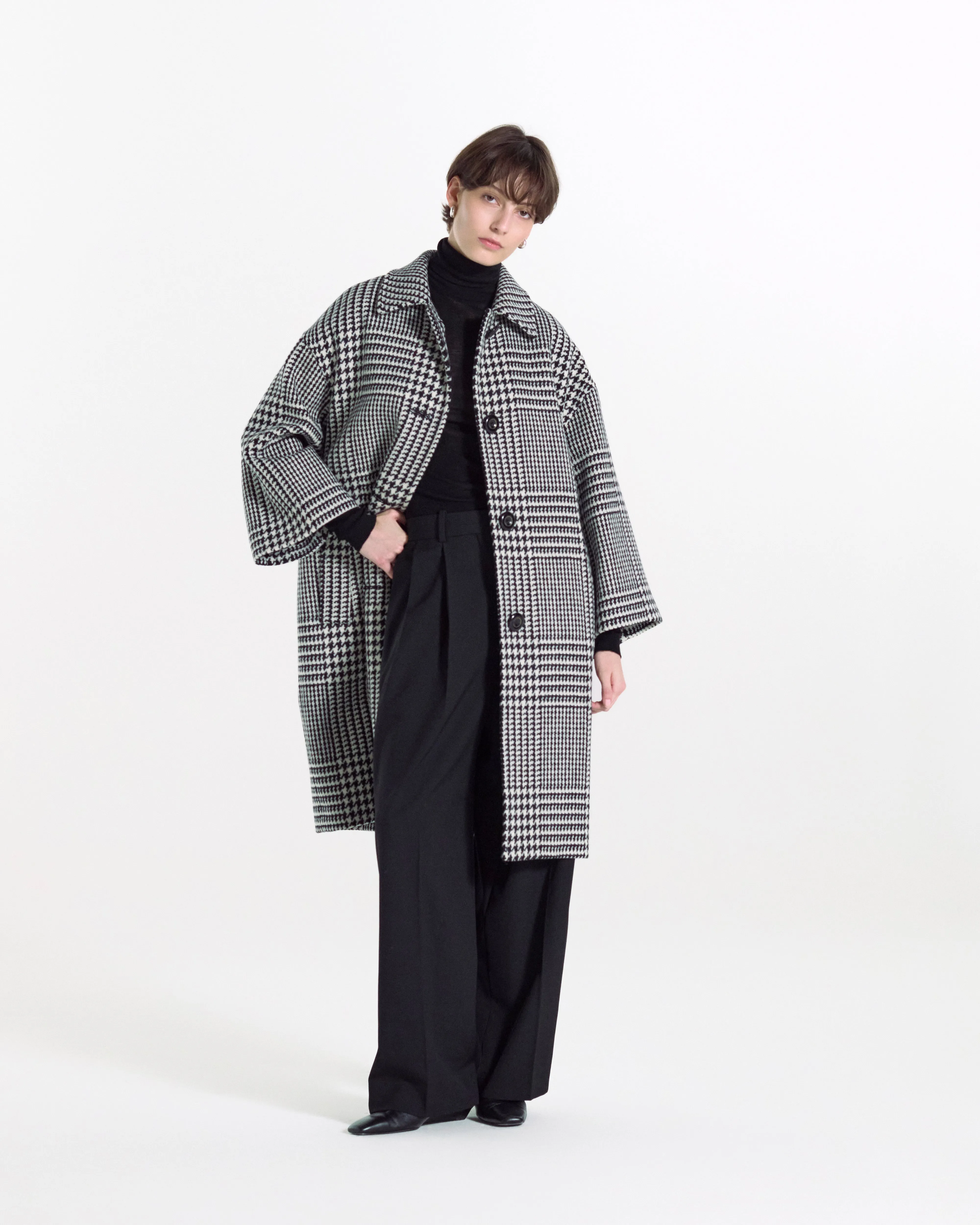 Collin Wool Cropped Sleeve Coat sold by Mackintosh product image thumbnail 2