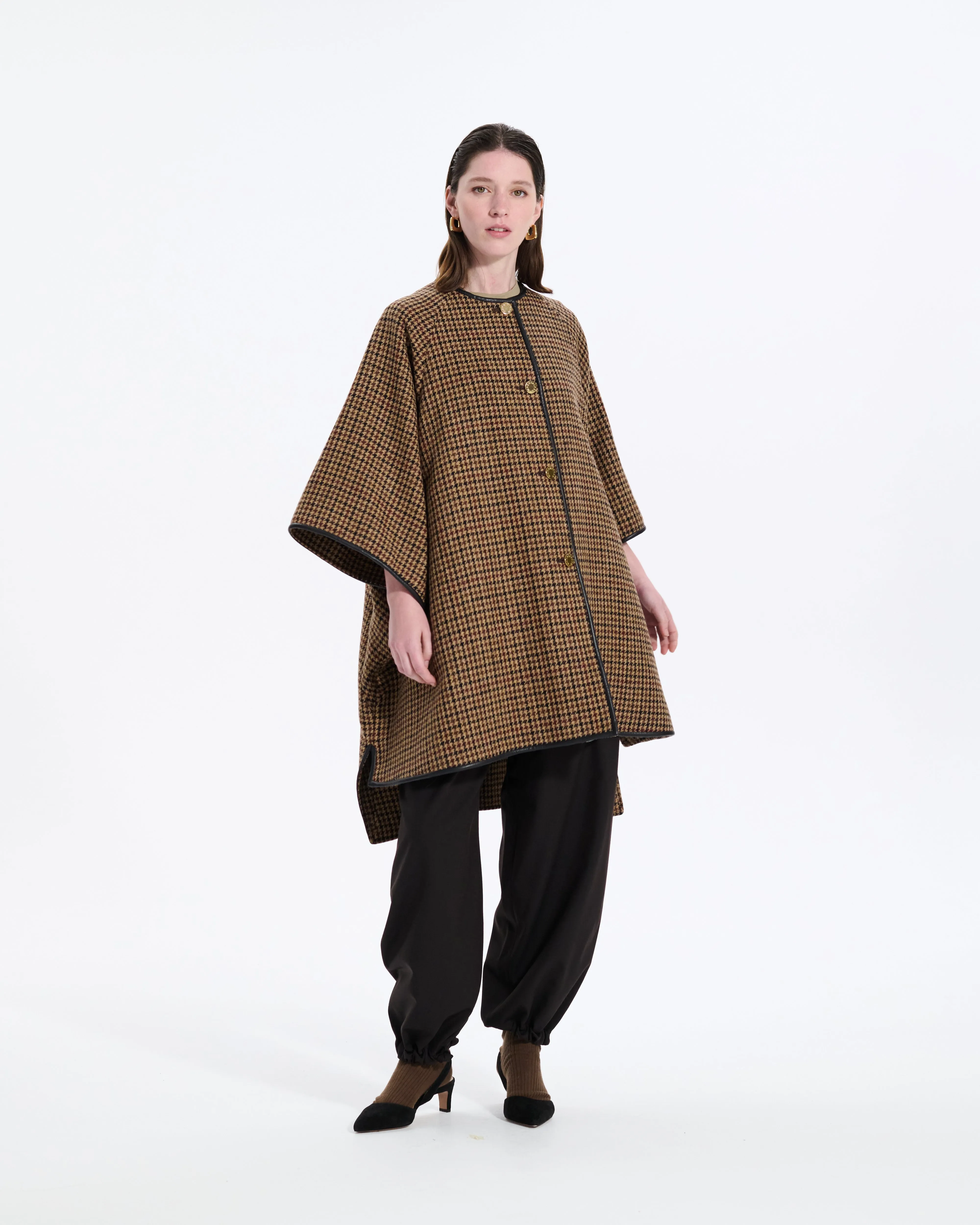 Sanquhar Harris Tweed Cape sold by Mackintosh