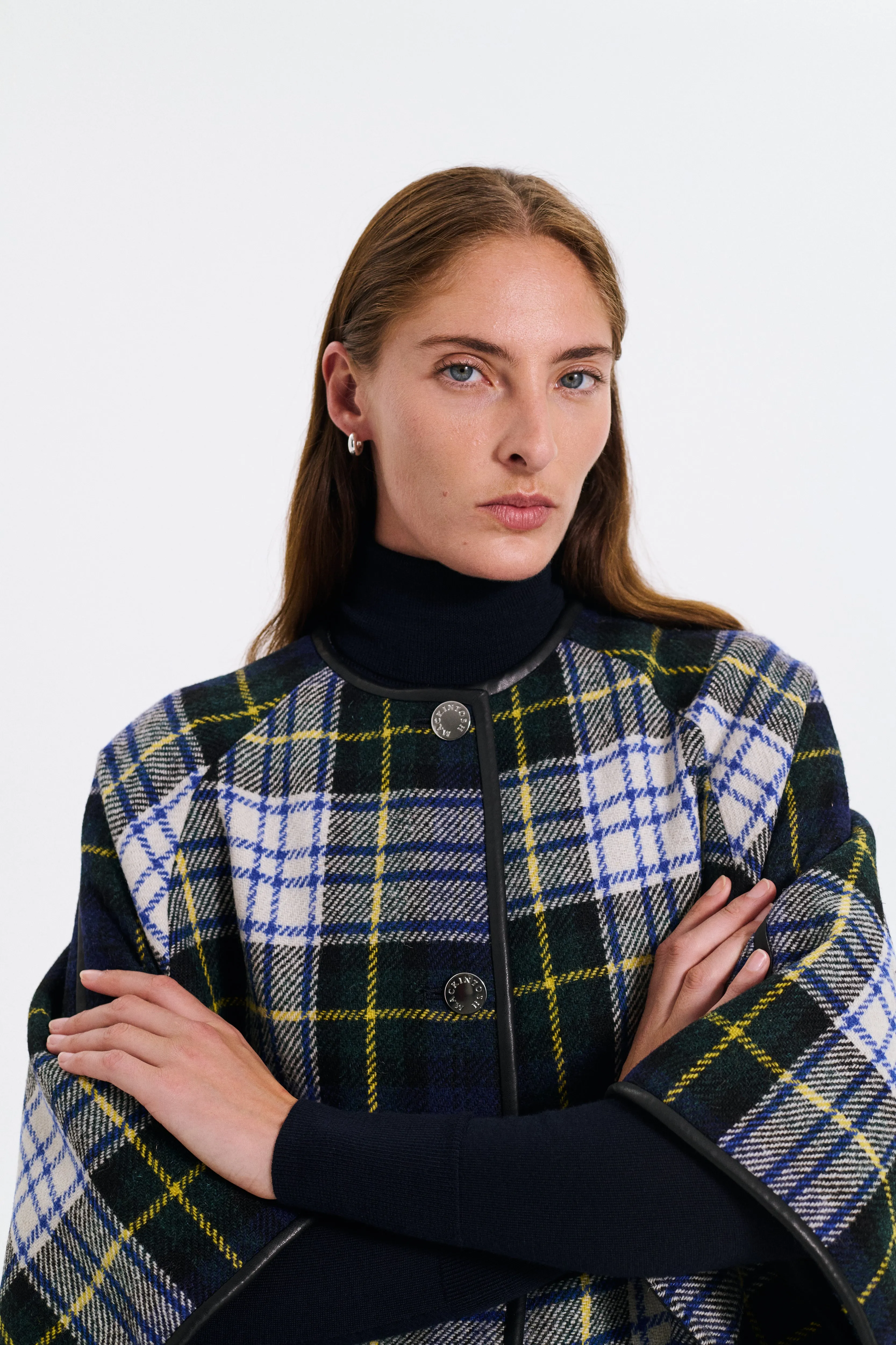 Sanquhar Harris Tweed Cape sold by Mackintosh product image thumbnail 5