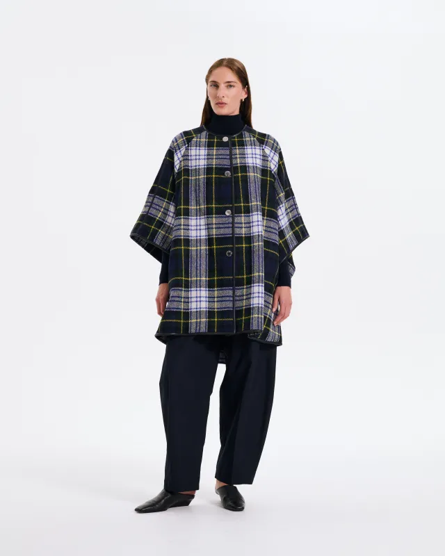 Sanquhar Harris Tweed Cape made by Mackintosh