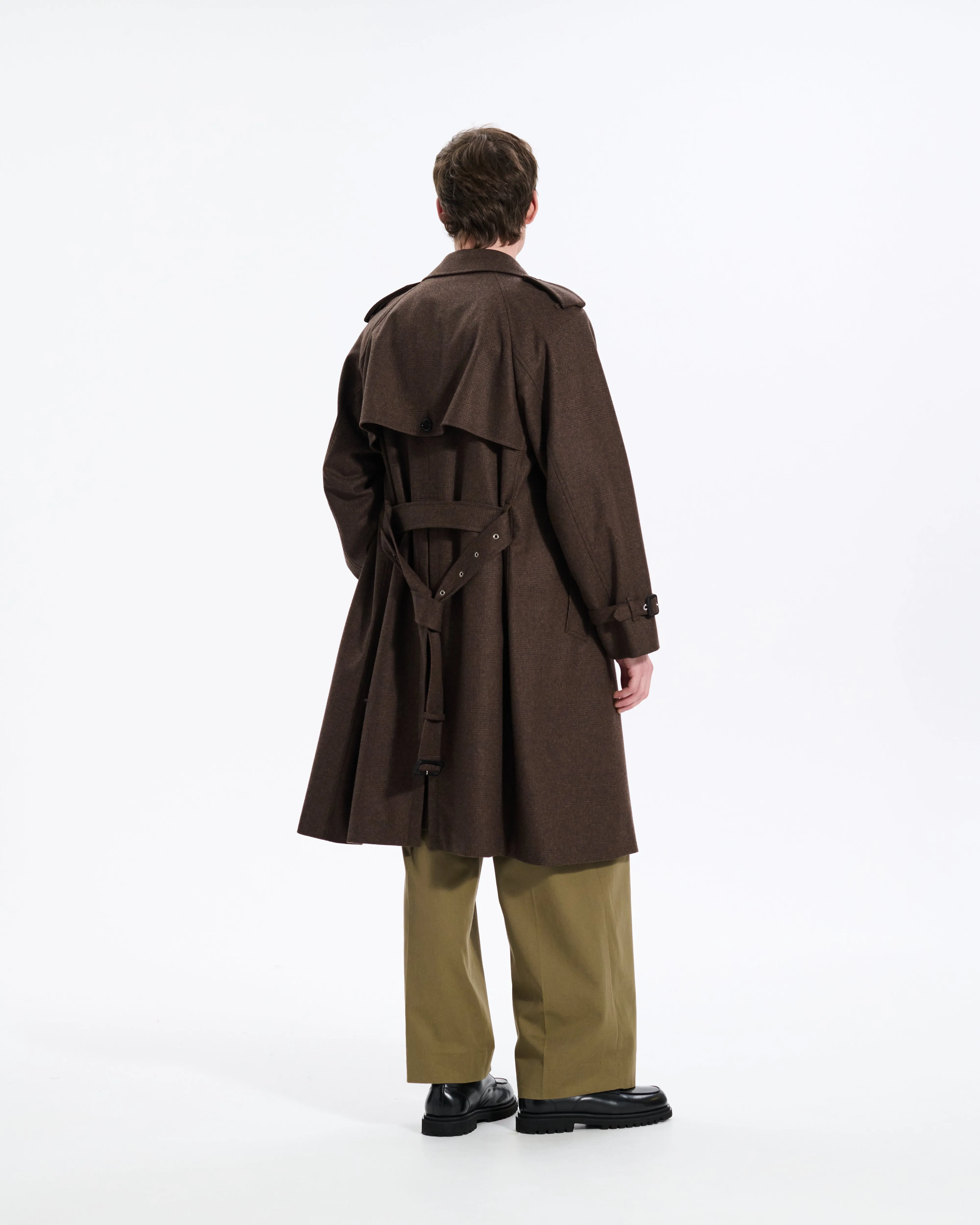 Blanefield Fox Brothers Double Breasted Wool Trench Coat sold by Mackintosh product image thumbnail 5