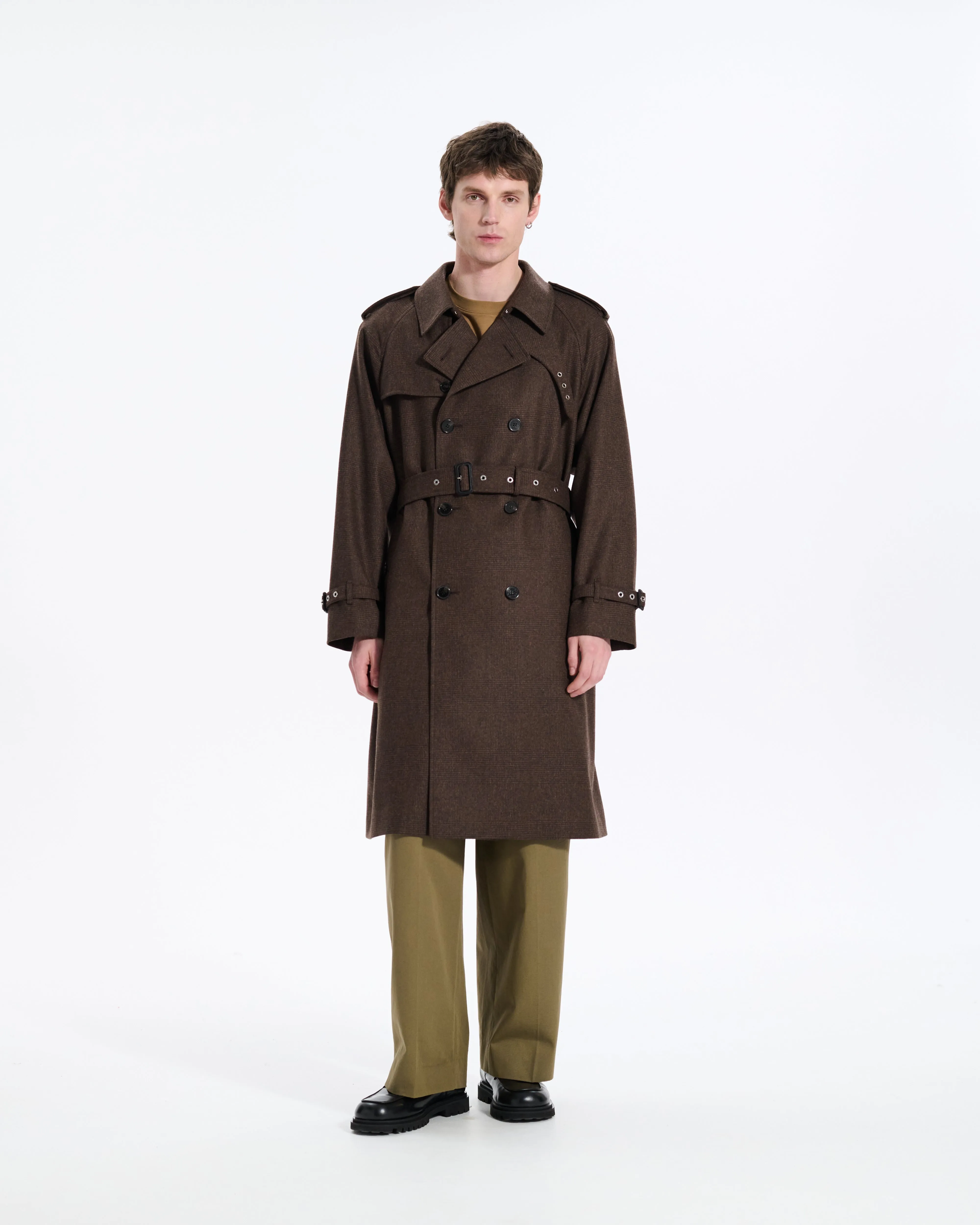 Blanefield Fox Brothers Double Breasted Wool Trench Coat sold by Mackintosh product image thumbnail 2