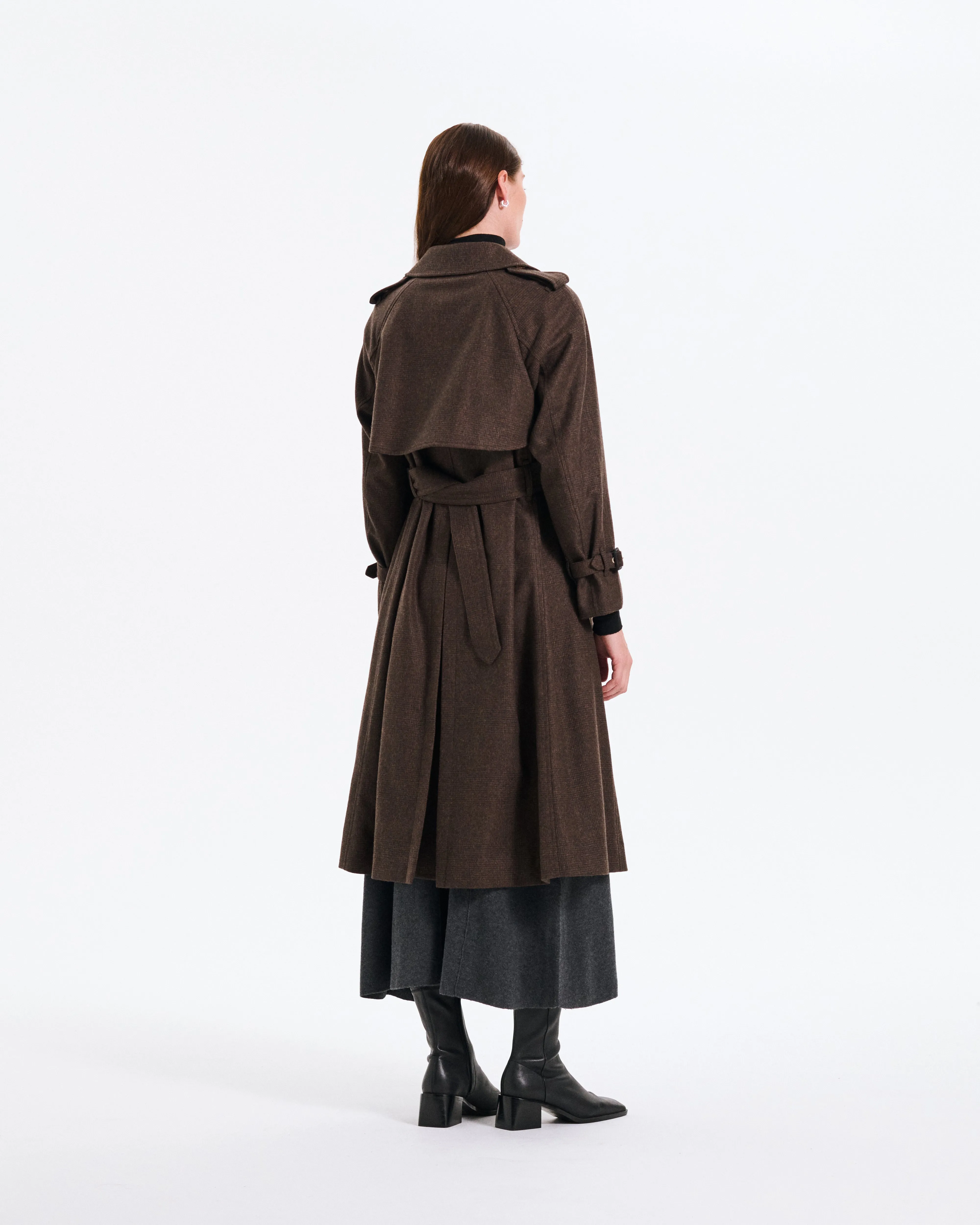Forrest Wool Double Breasted Trench Coat sold by Mackintosh product image thumbnail 5
