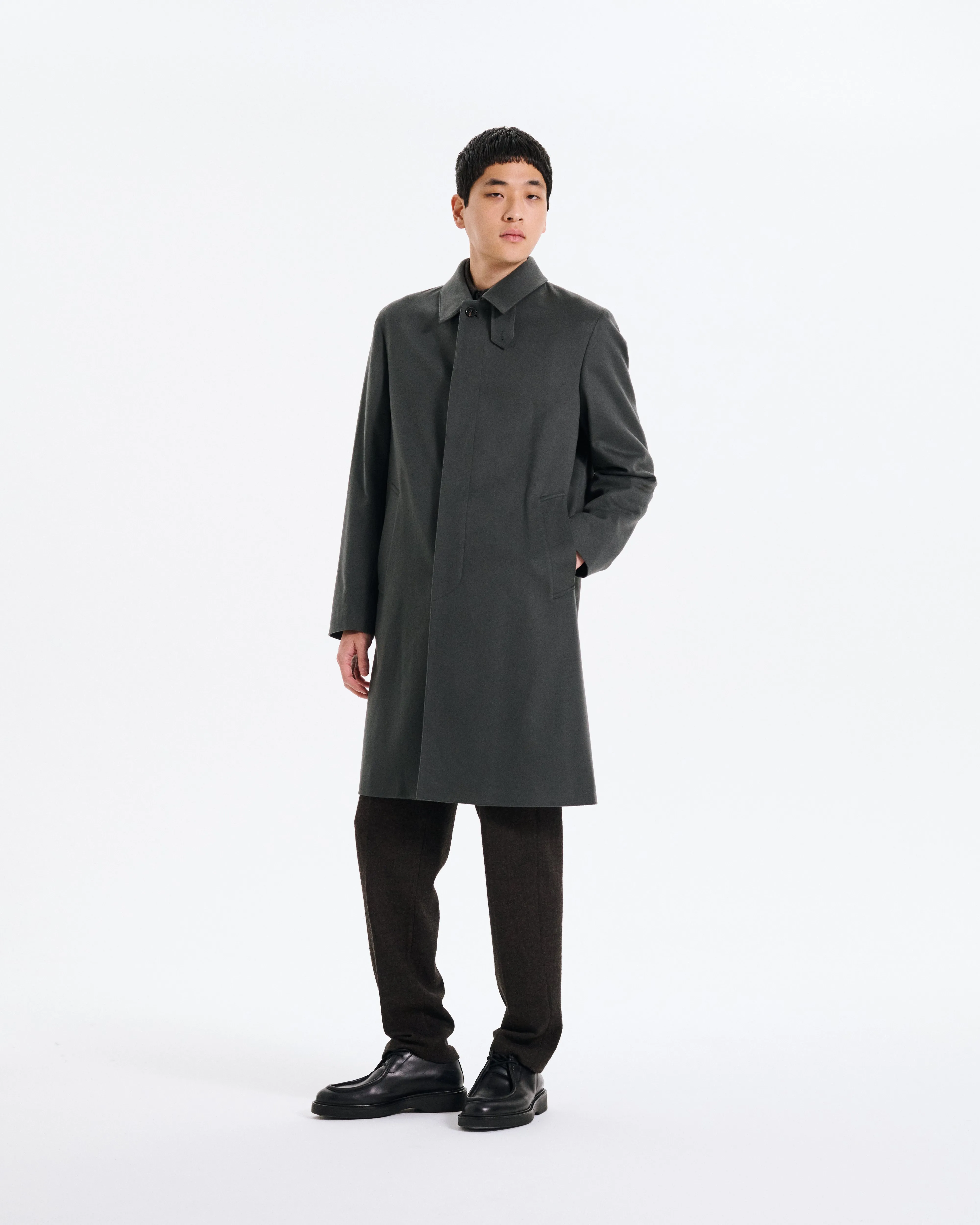 Dunkeld Loro Piana Rain System Wool Coat sold by Mackintosh