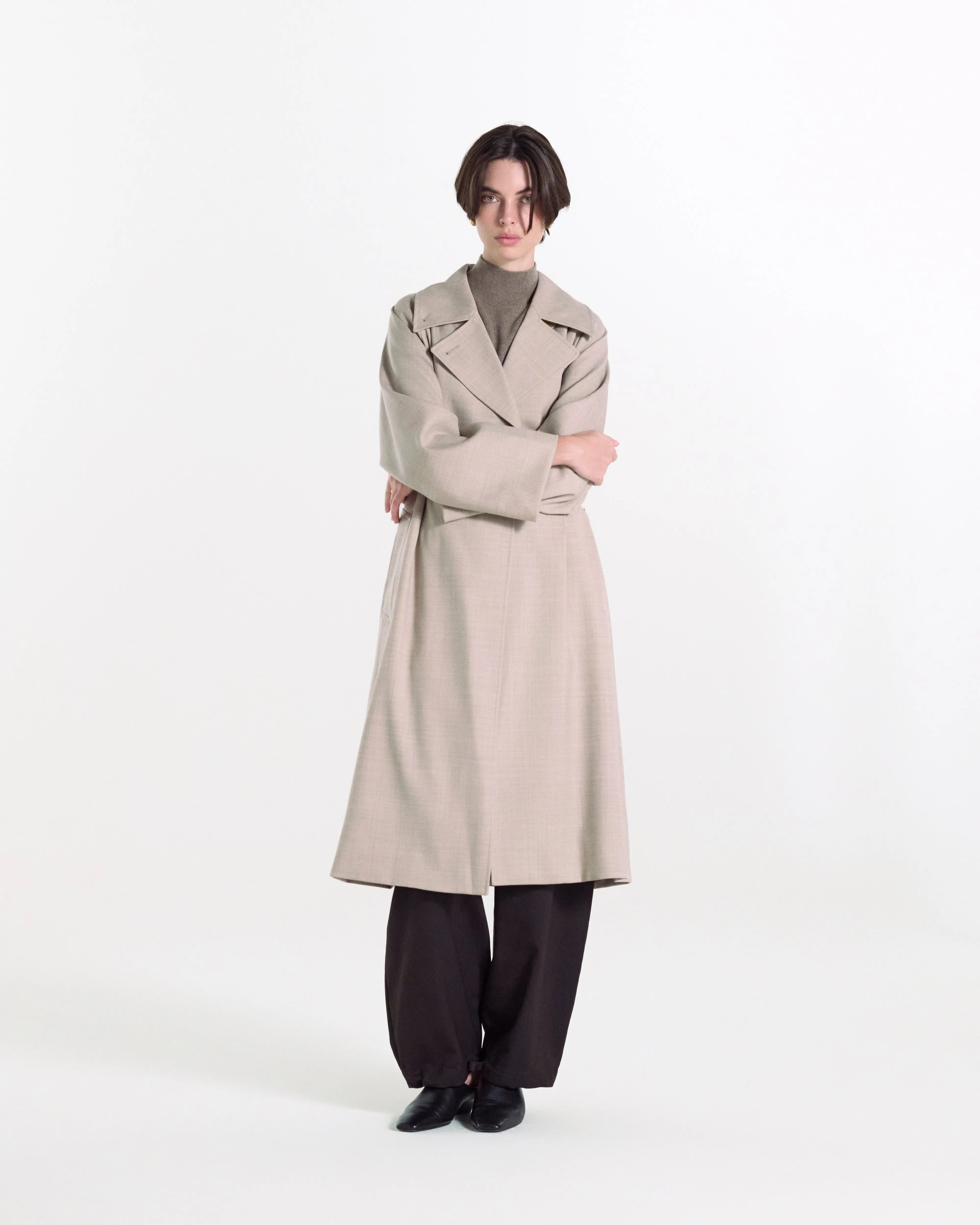Laggan Belted Wool Gabardine Trench Coat sold by Mackintosh product image thumbnail 2