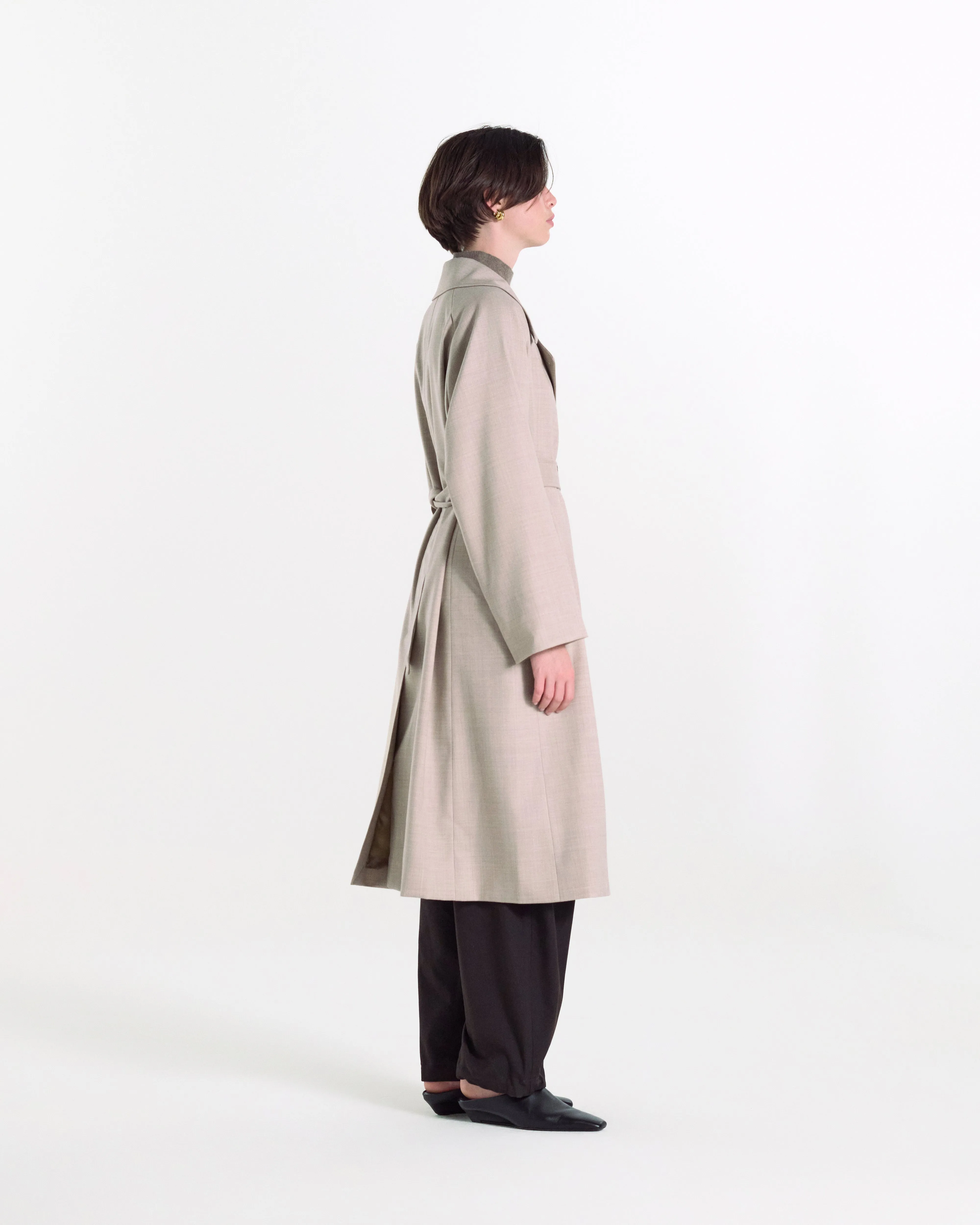 Laggan Belted Wool Gabardine Trench Coat sold by Mackintosh product image thumbnail 4