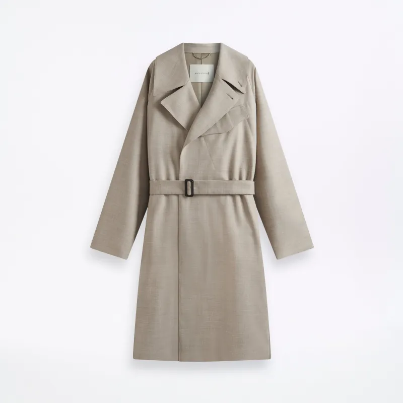 M Laggan Belted Wool Gabardine Trench Coat sold by Mackintosh