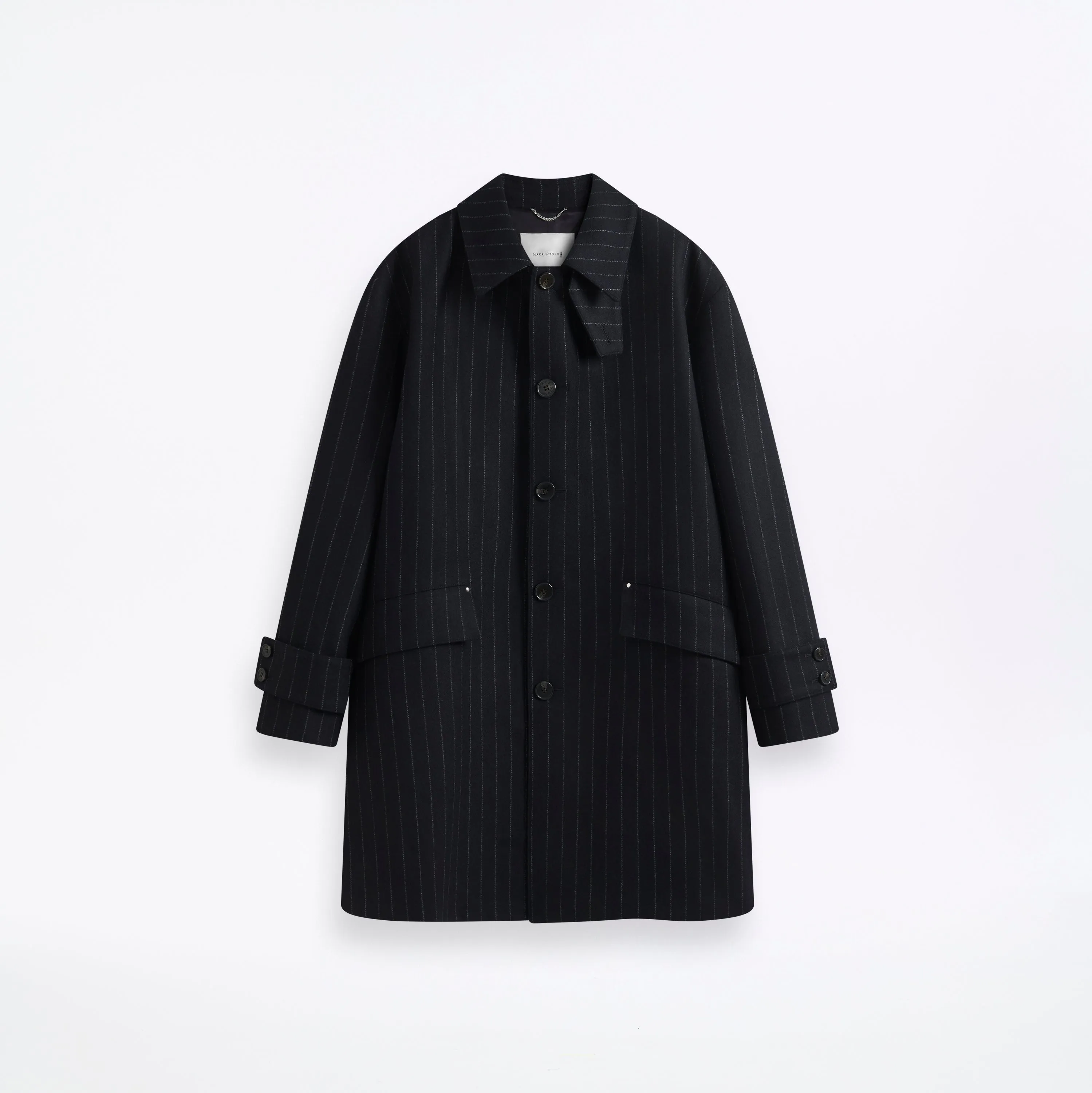 Humbie Chalkstripe Wool Coat sold by Mackintosh