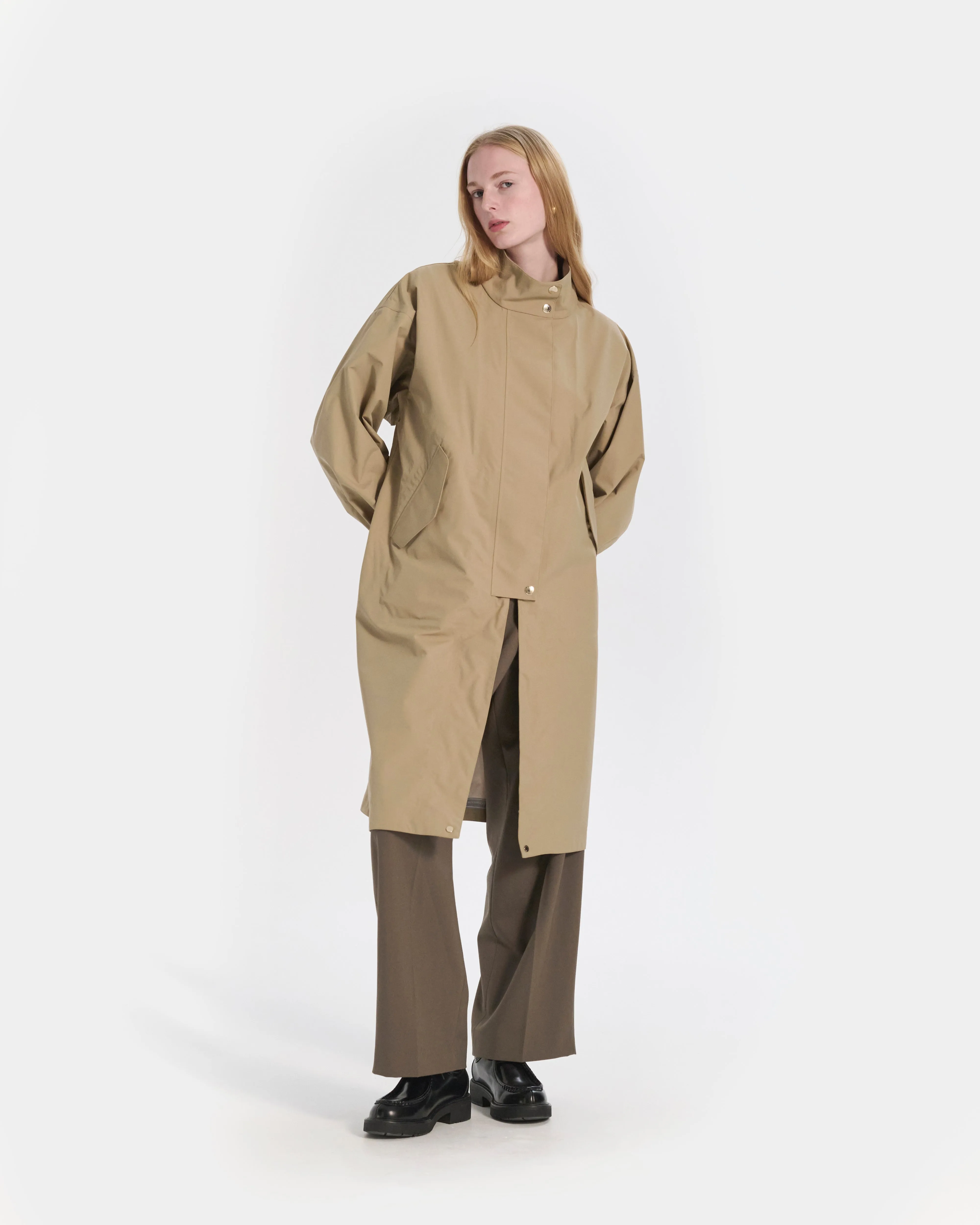 Skye Stand Collar Long Coat sold by Mackintosh product image thumbnail 2