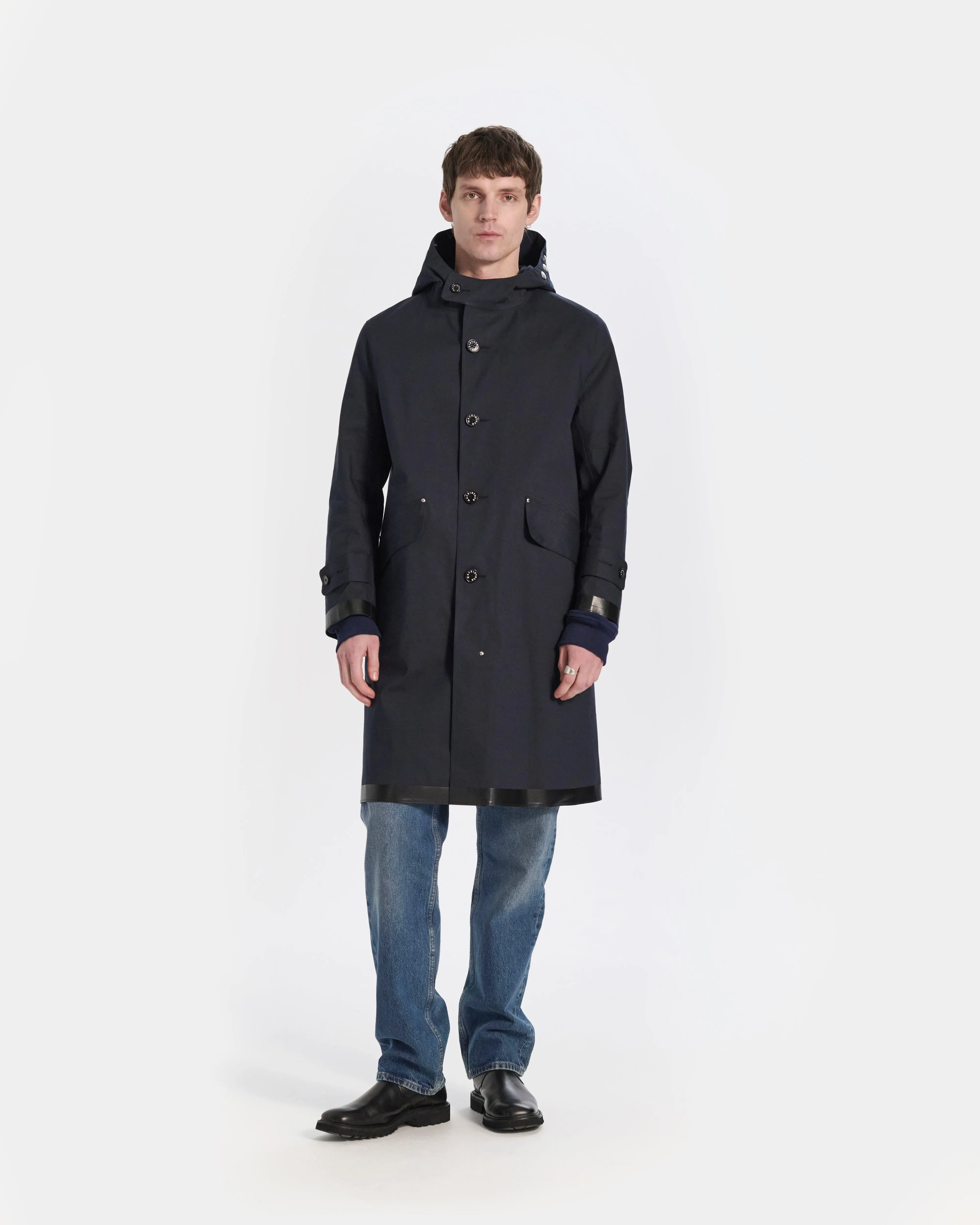 Kirkton Rubberised Hooded 3/4 Length Coat sold by Mackintosh product image thumbnail 2