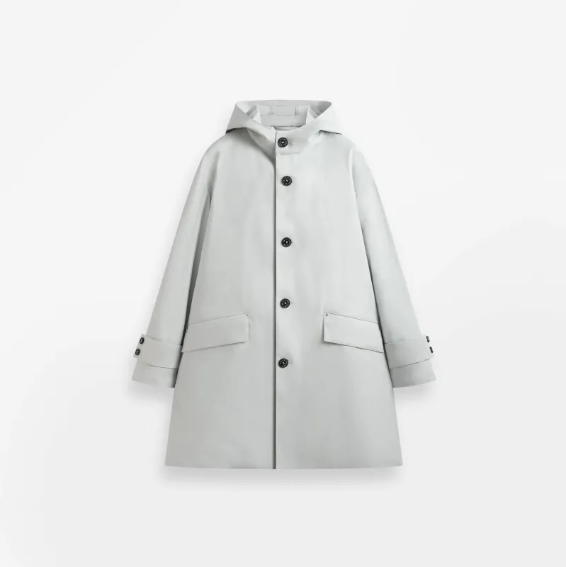 Humbie Raintec Mid Length Hooded Coat sold by Mackintosh