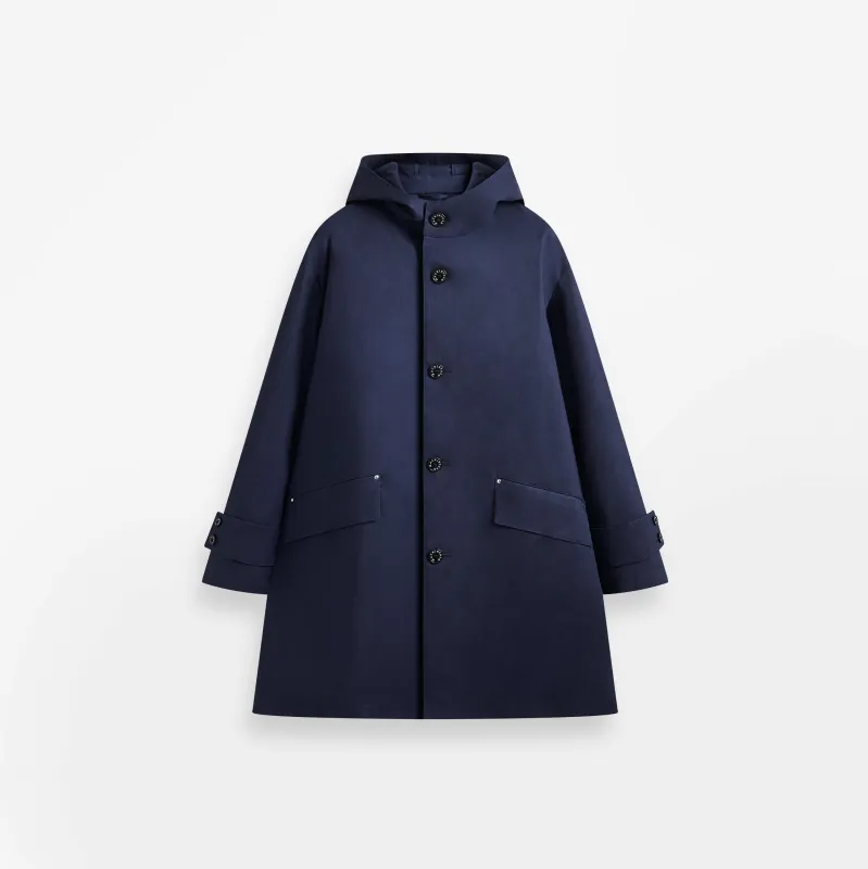Humbie Raintec Mid Length Hooded Coat sold by Mackintosh