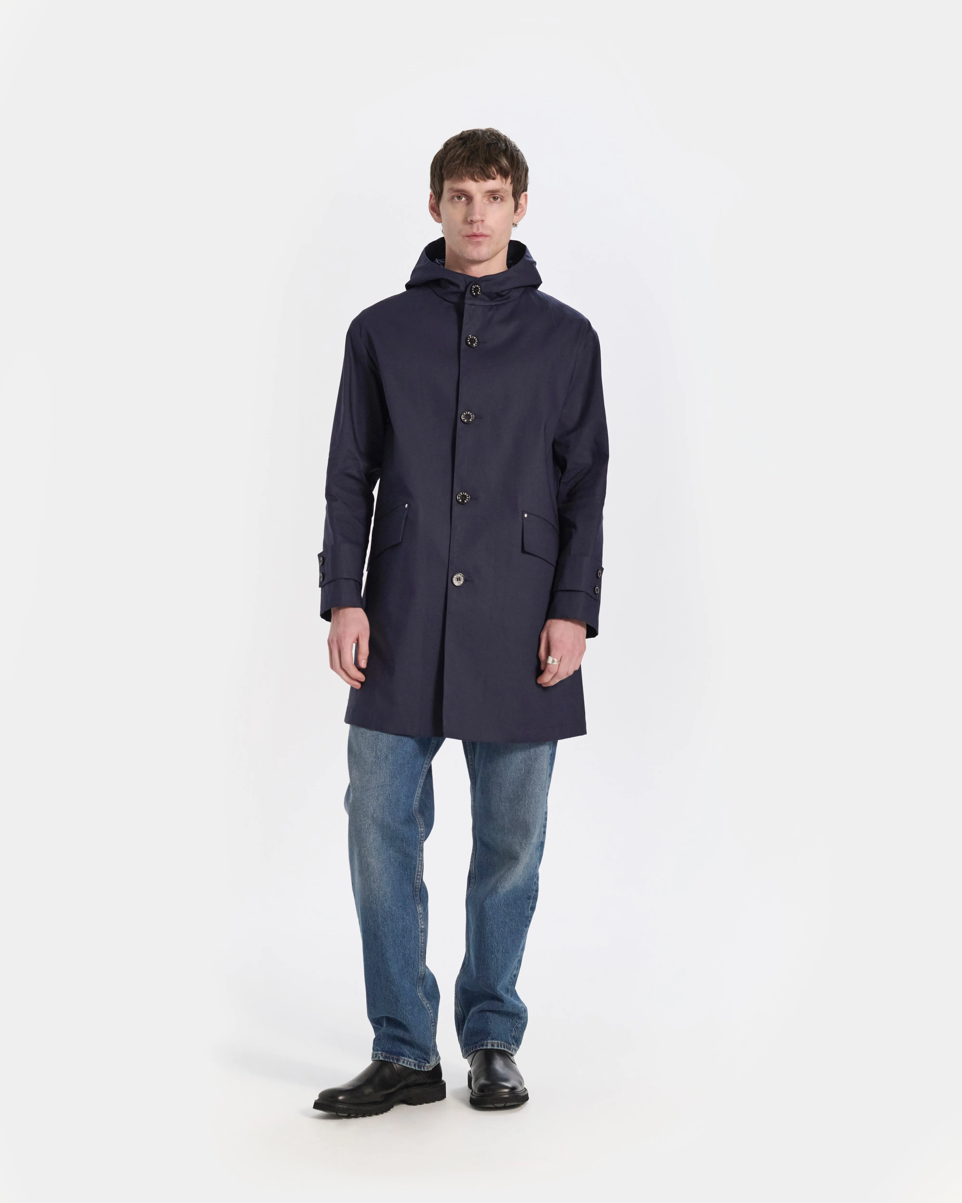 Humbie Raintec Mid Length Hooded Coat sold by Mackintosh product image thumbnail 3