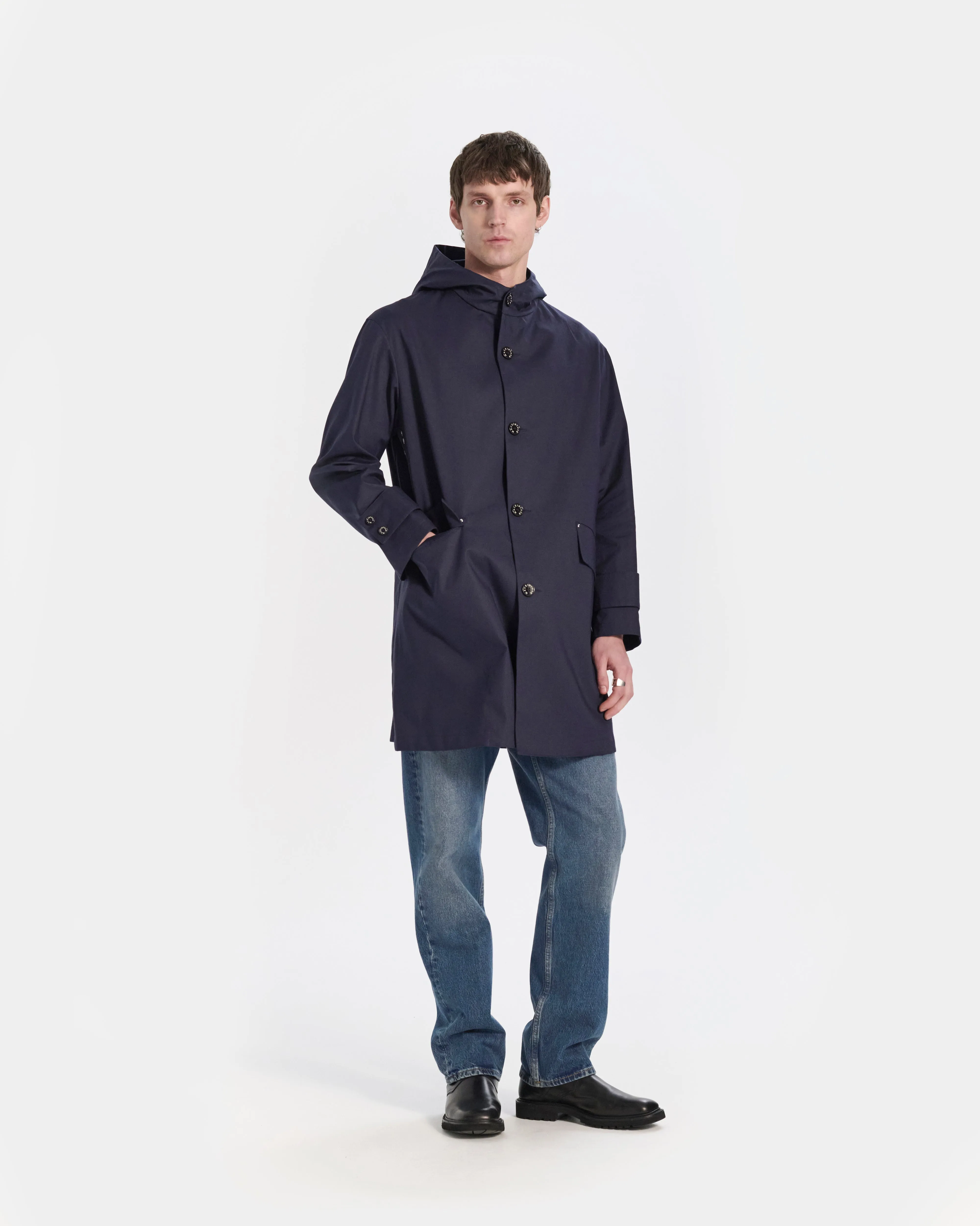 Humbie Raintec Mid Length Hooded Coat sold by Mackintosh product image thumbnail 2
