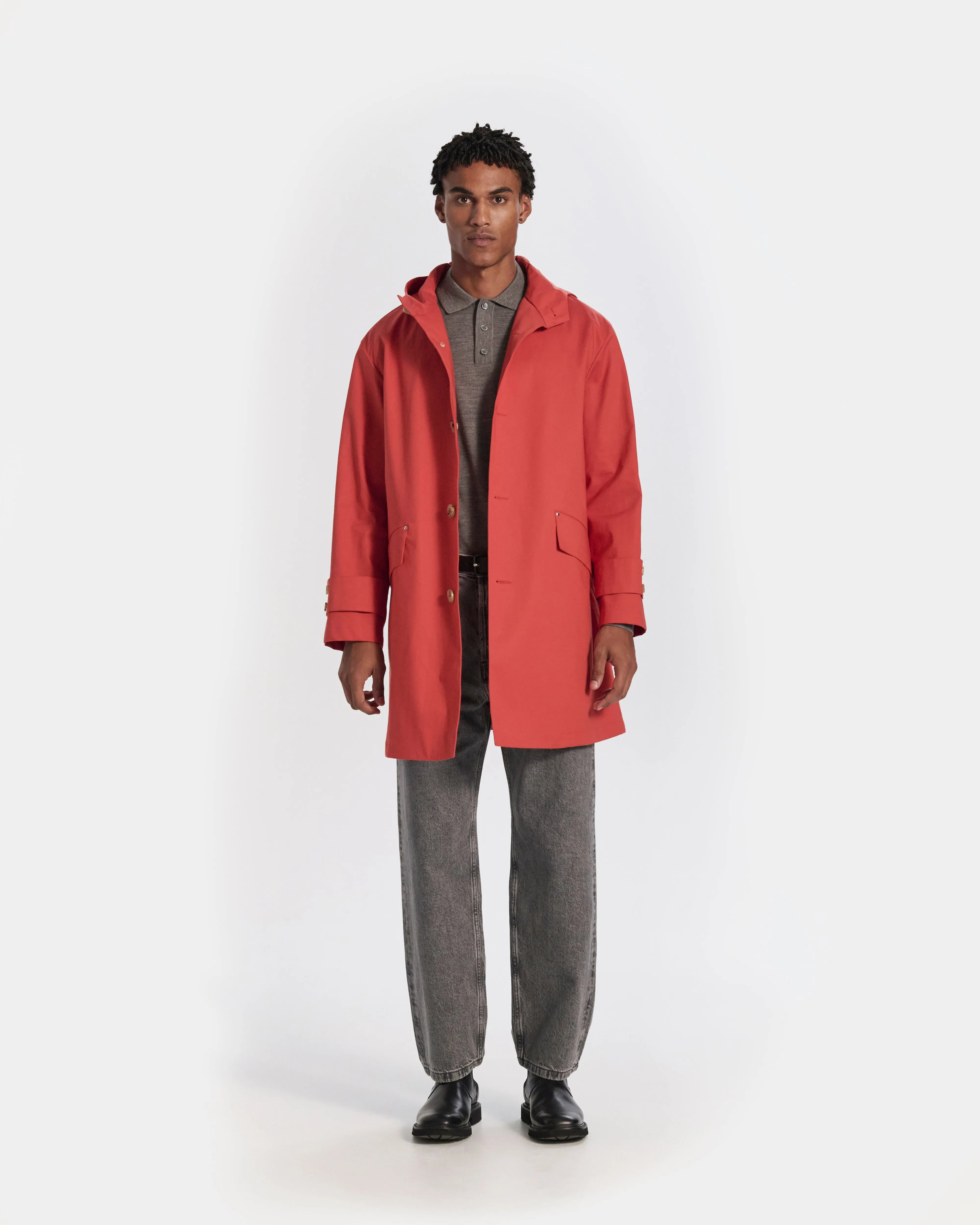 Humbie Raintec Mid Length Hooded Coat sold by Mackintosh product image thumbnail 3